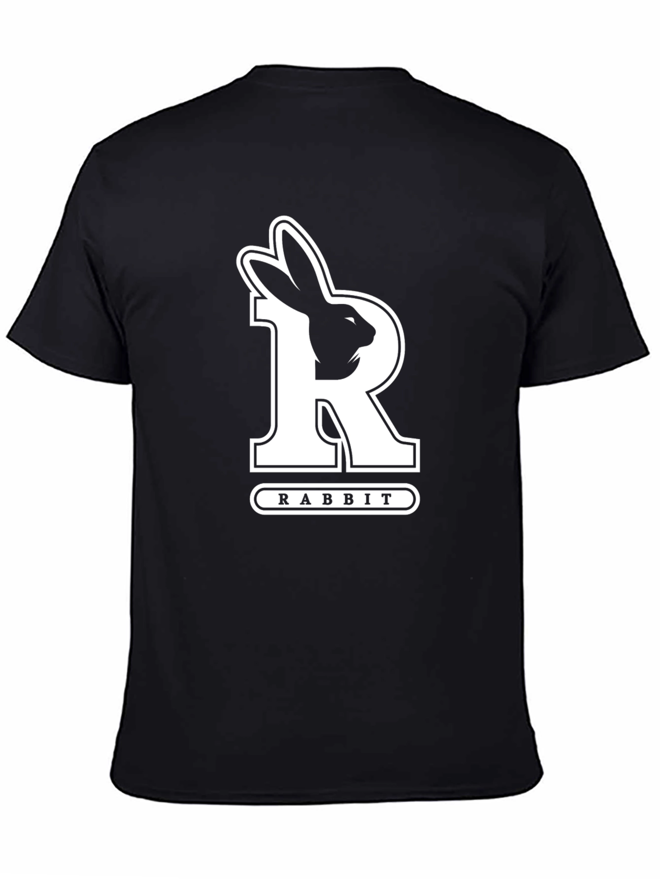 Black Rabbit Graphic Tee - Unique Design view 4