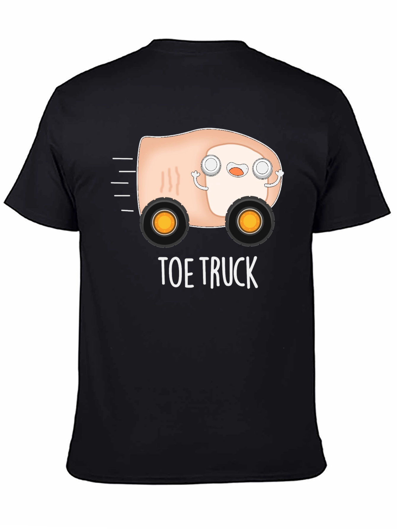 Black Toe Truck Graphic Tee - Funny Pun T-Shirt view 4