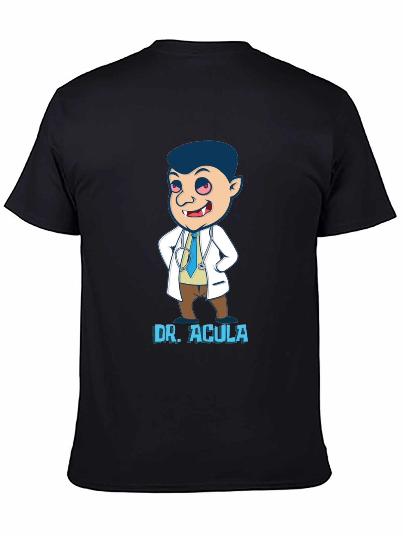 Black Dr. Acula Graphic Tee - Black view 4