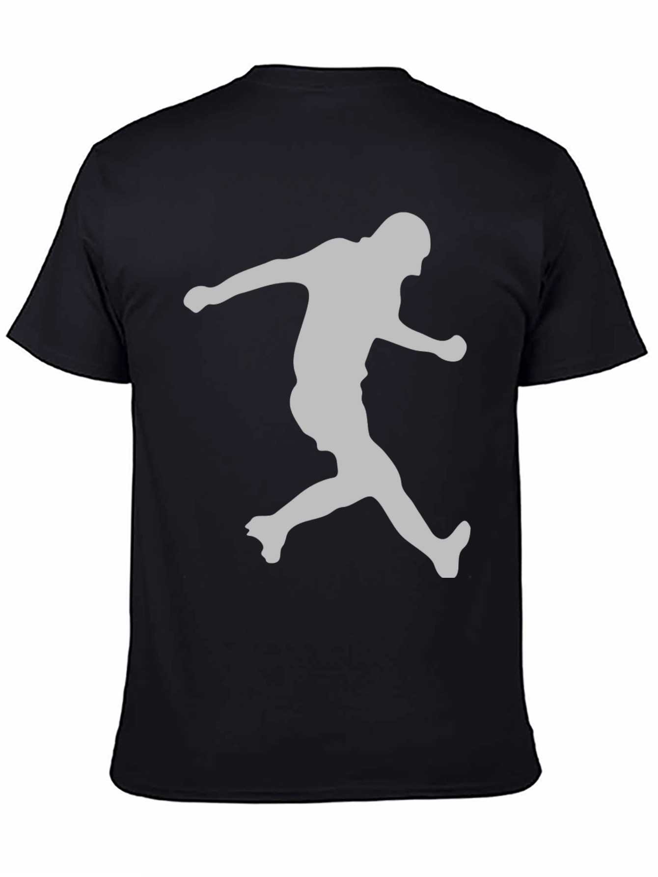 Black Men's Black Graphic Tee - Silhouette Print view 4