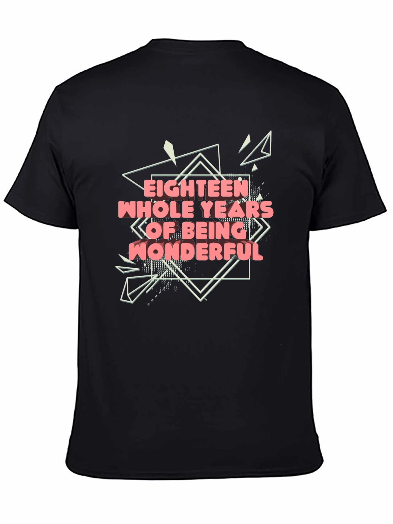 Black Eighteen Wonderful Years Graphic Tee view 4