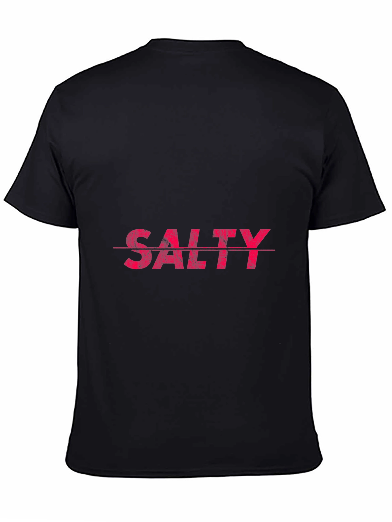 Black Salty Graphic T-Shirt - Black Casual Tee view 4