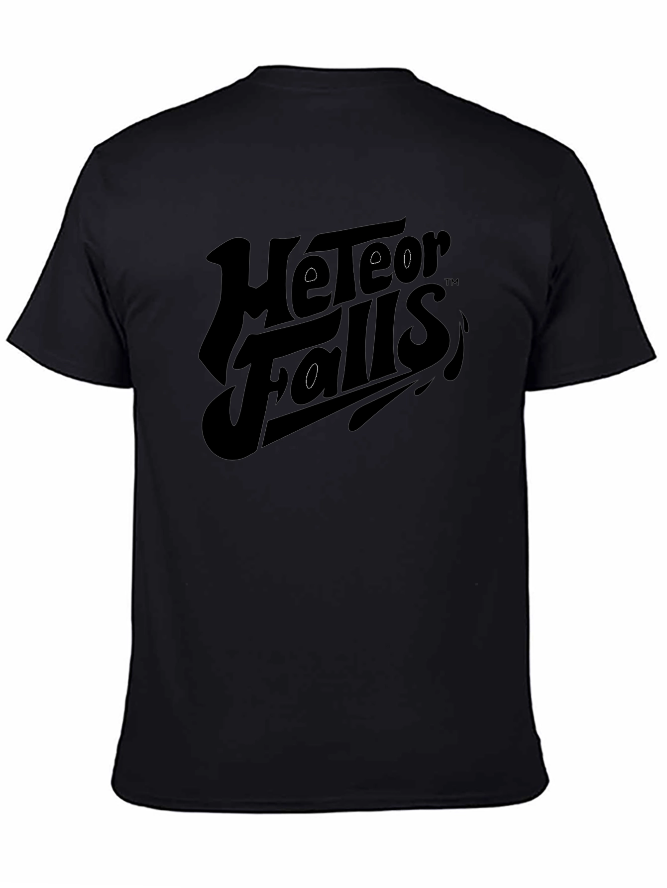 Black Meteor Falls Black Graphic Tee view 4