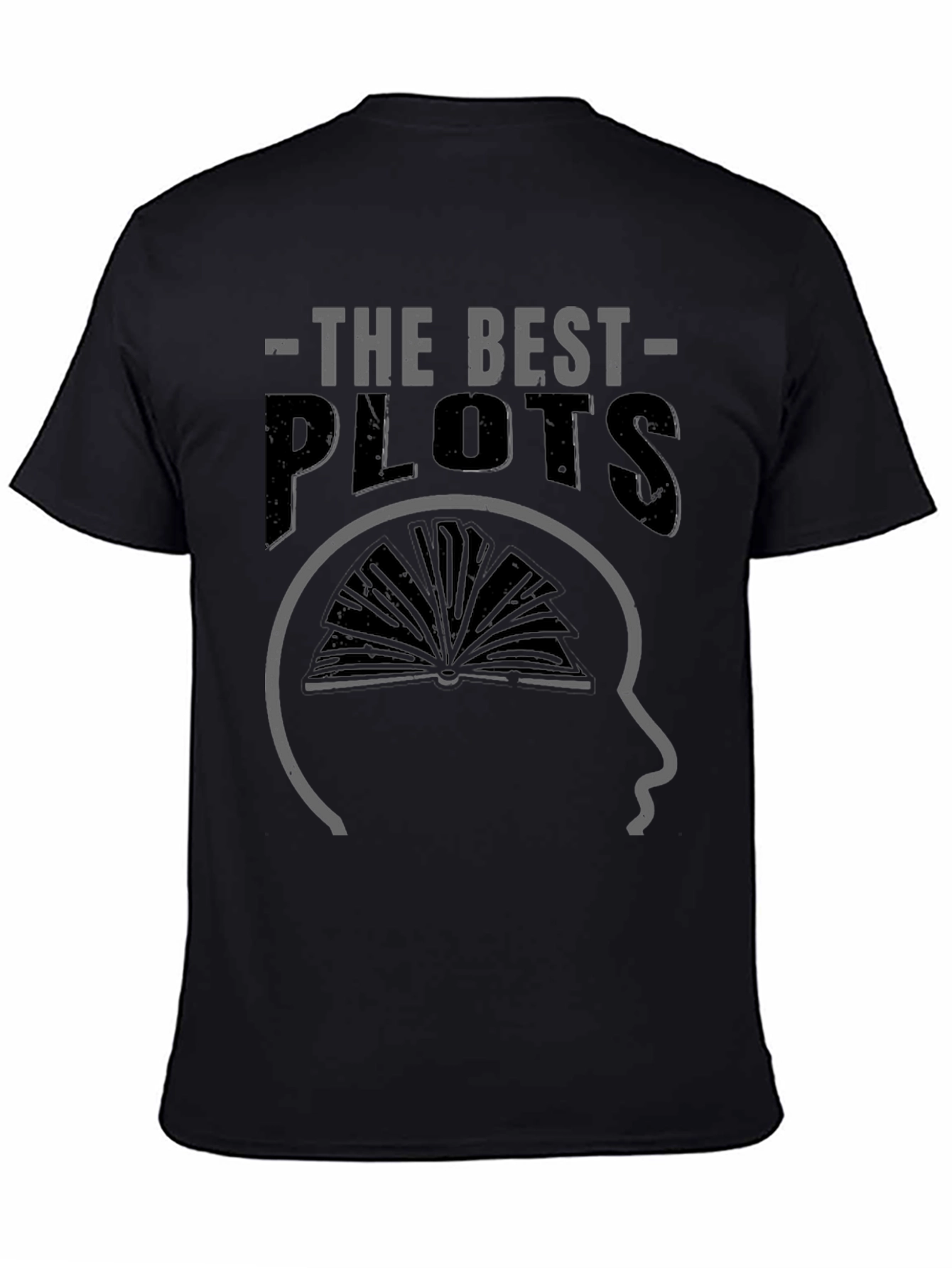 Black The Best Plots Graphic Novelty T-Shirt view 4