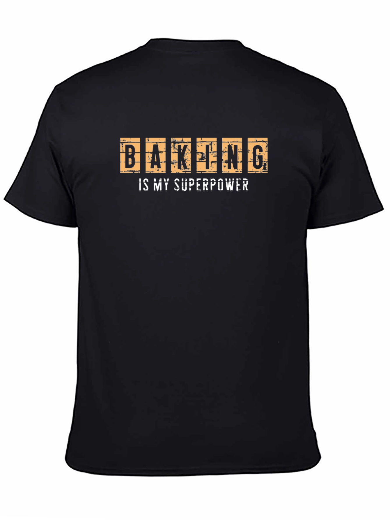 Black Baking Is My Superpower Graphic T-Shirt view 4
