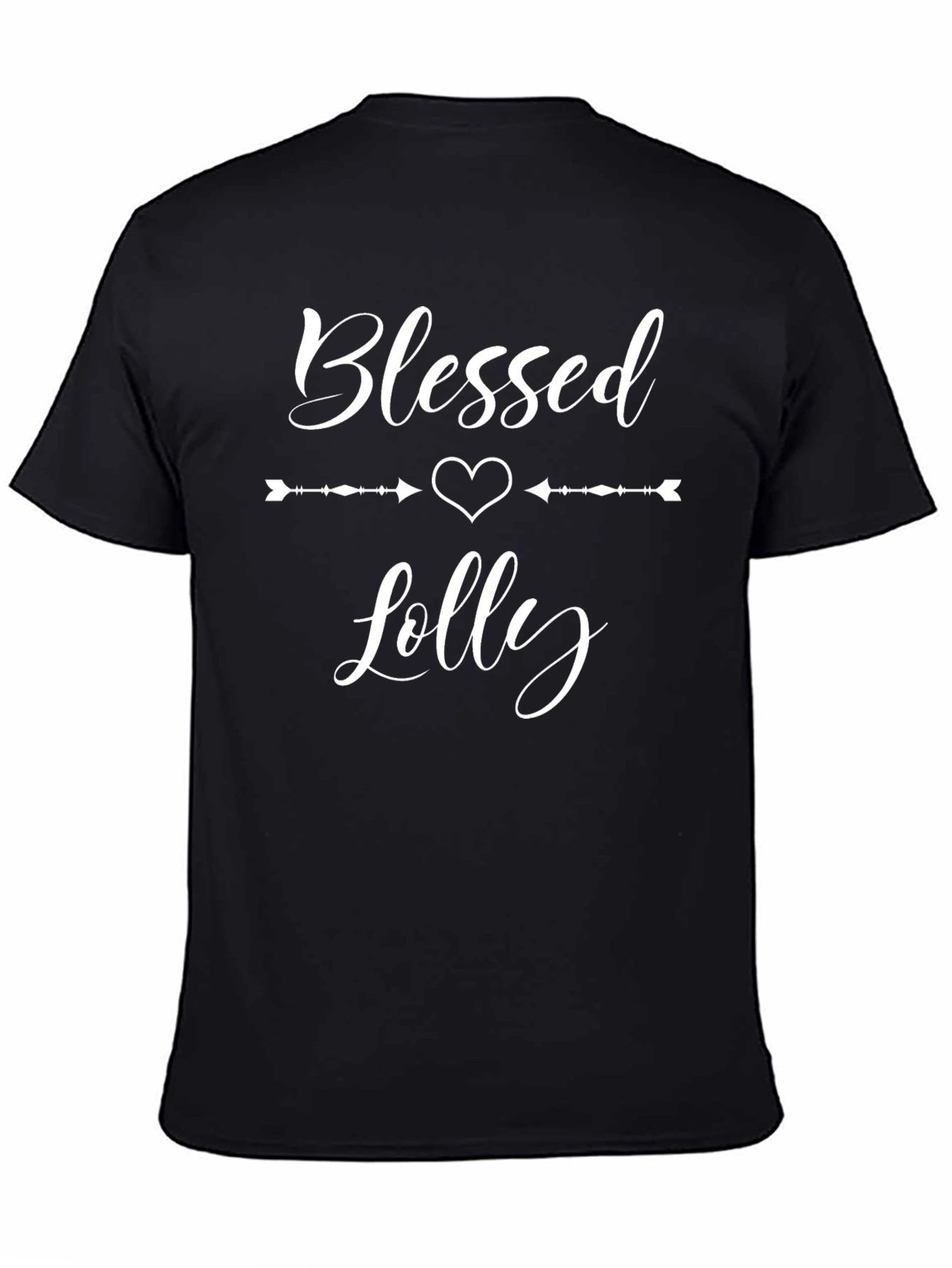 Black Blessed Lolly Graphic T-Shirt - Unisex view 4