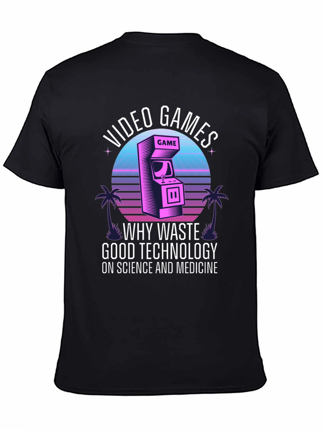Black Video Game T-Shirt - Good Technology Humor view 4