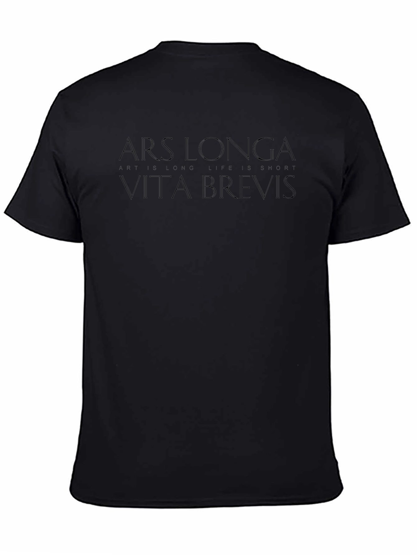 Black Ars Longa Vita Brevis Black T-Shirt view 4