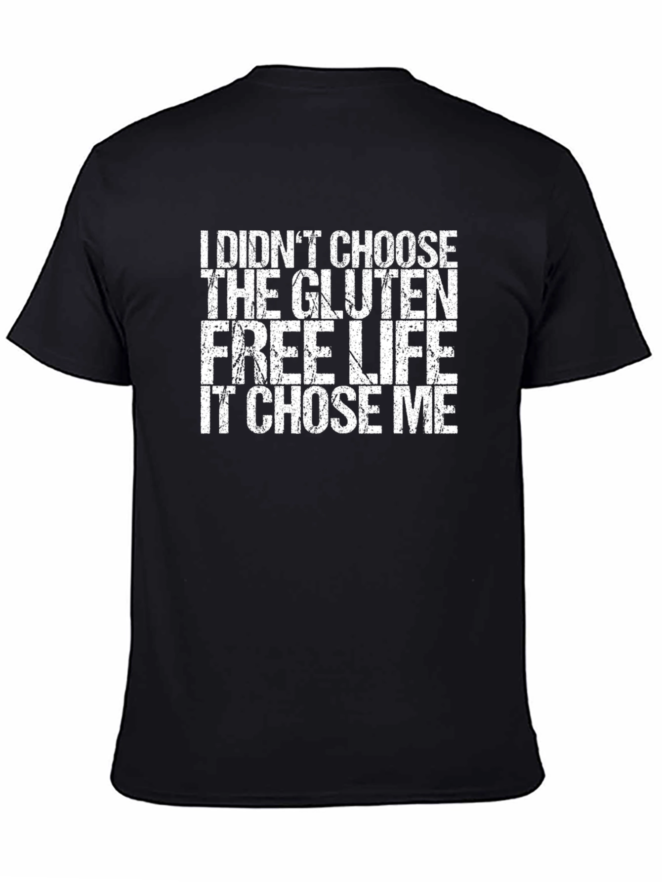 Black Gluten Free Life Black Graphic T-Shirt view 4