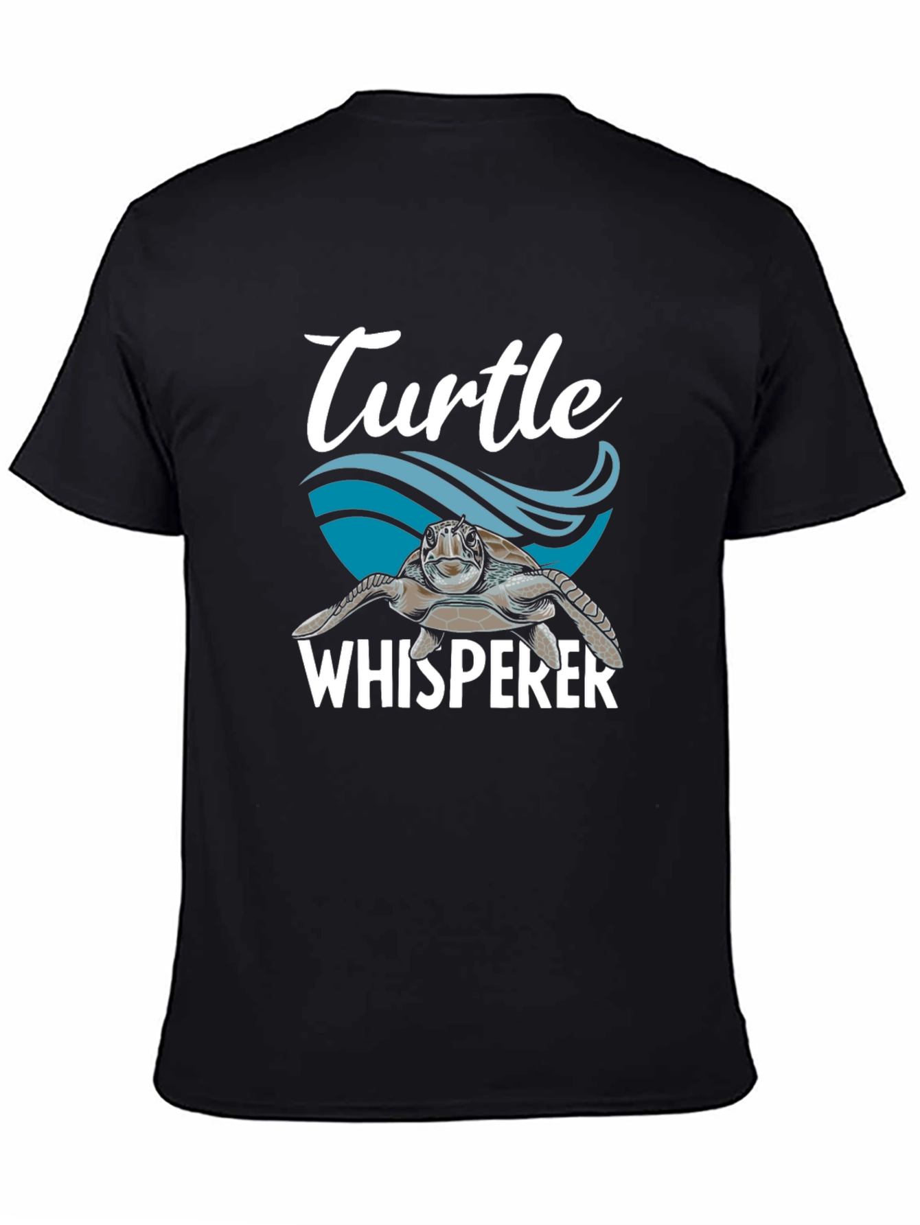 Black Turtle Whisperer Graphic T-Shirt - Black view 4