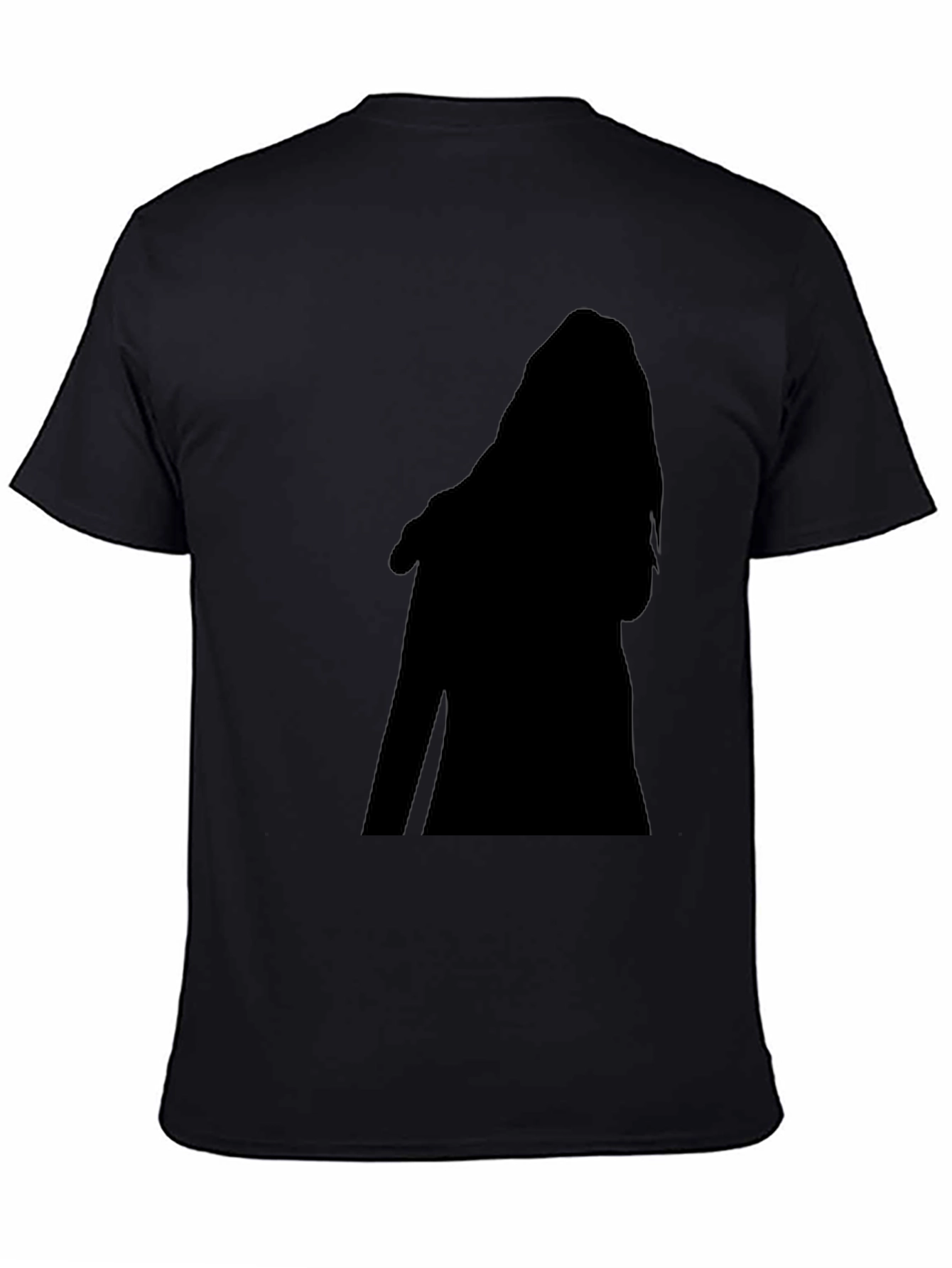 Black Silhouette Graphic Print Tee - Casual Comfort view 4