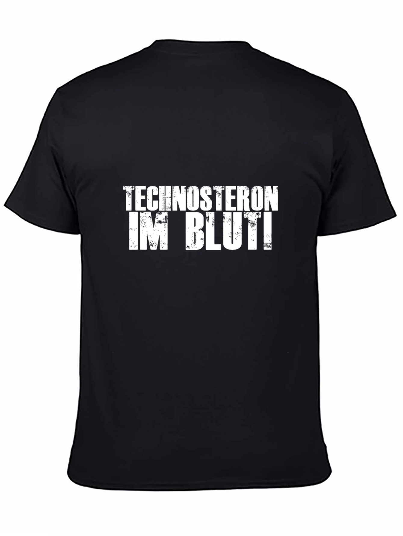 Black Technosteron Im Blut! Graphic Tee view 4