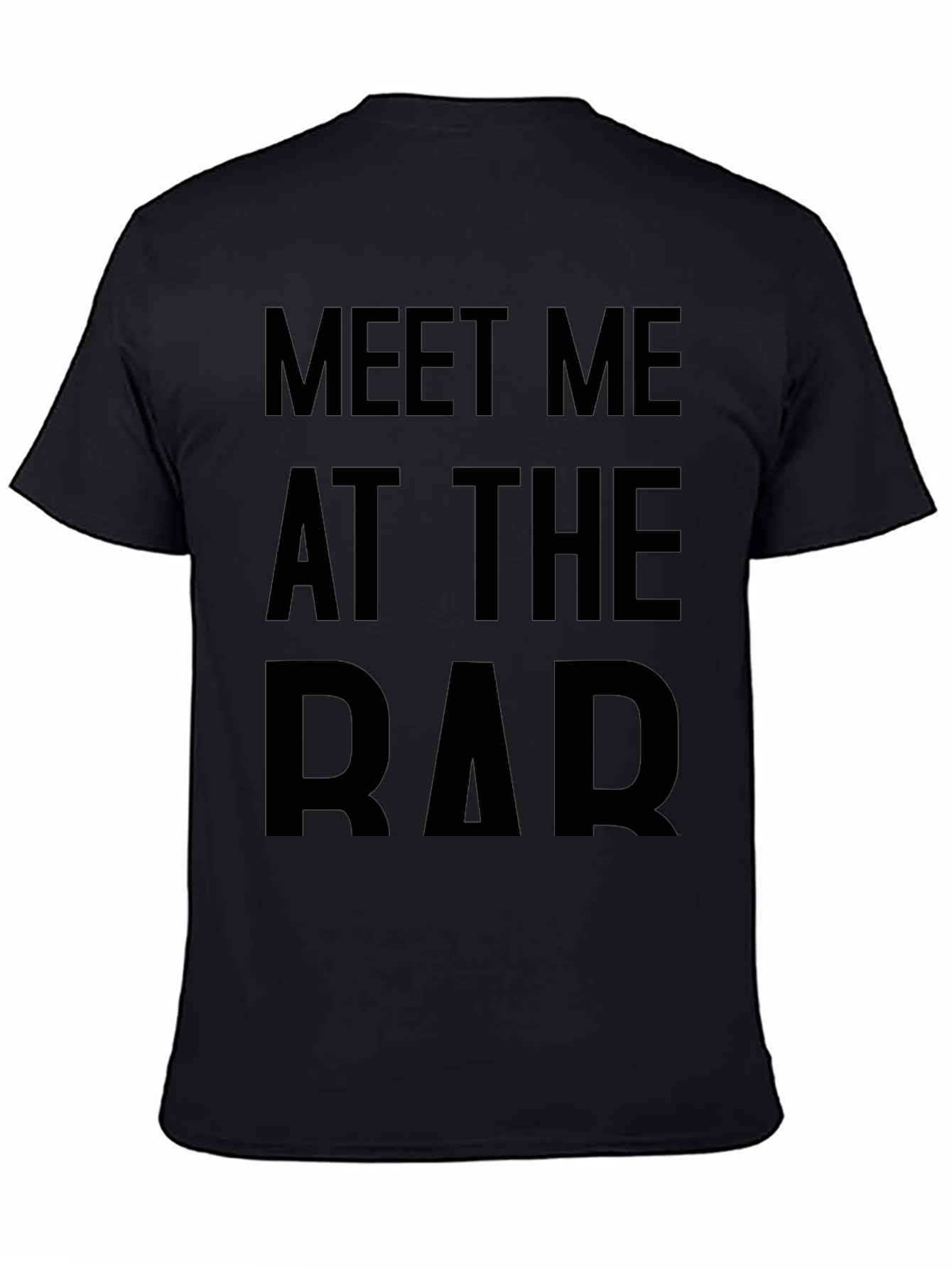 Black Meet Me At The Bar Graphic T-Shirt view 4