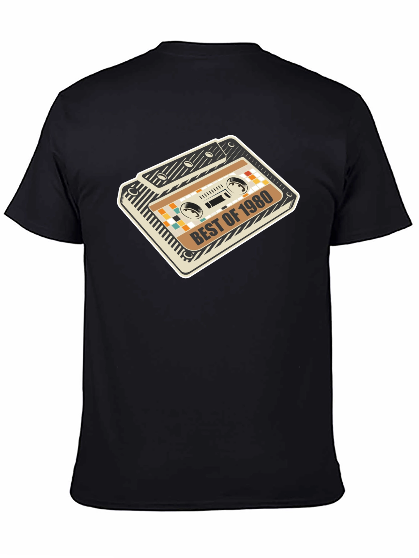 Black Best of 1980 Cassette Tape Graphic Tee view 4