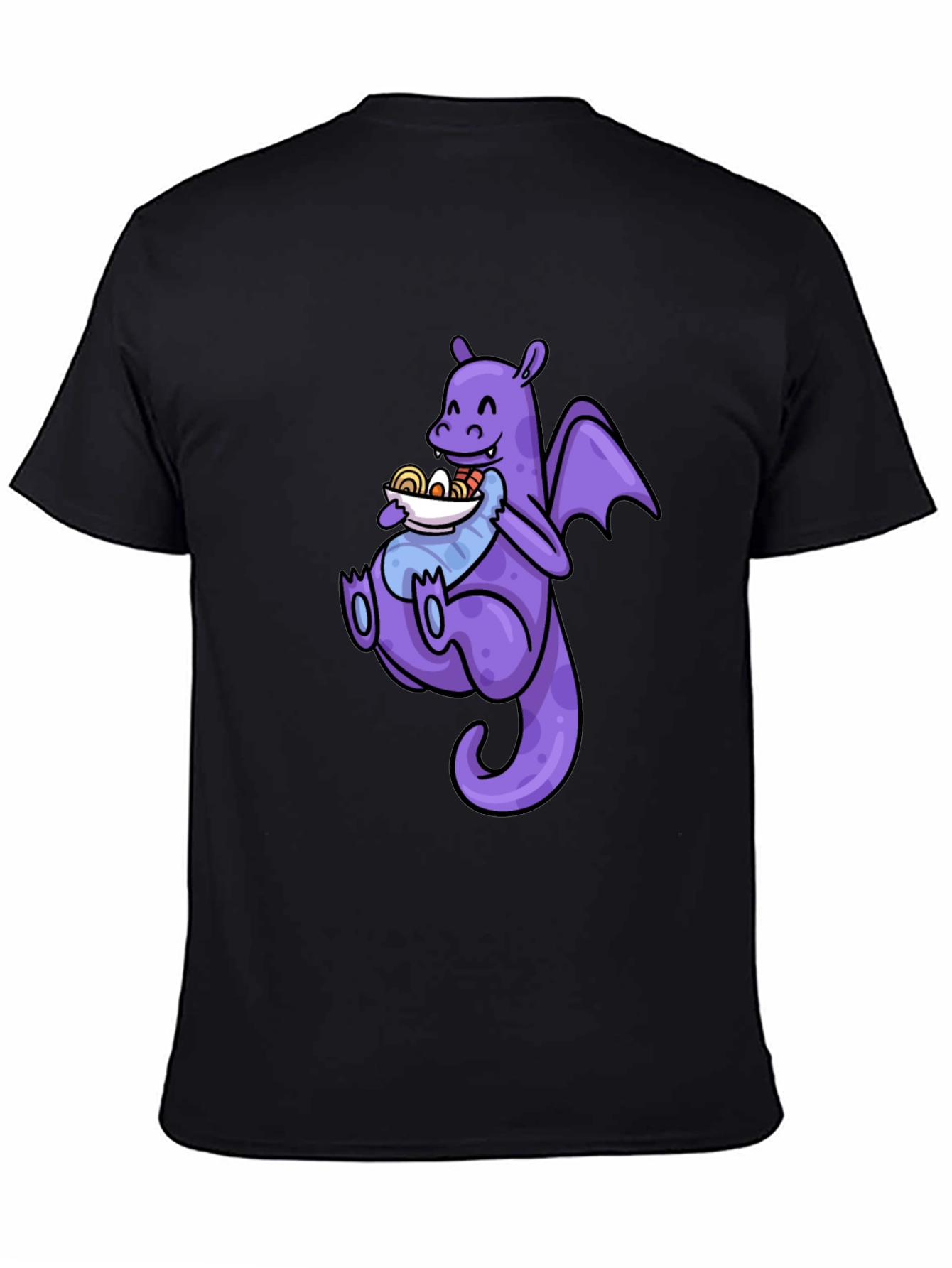 Black Dragon Ramen T-Shirt - Funny Anime Tee view 4