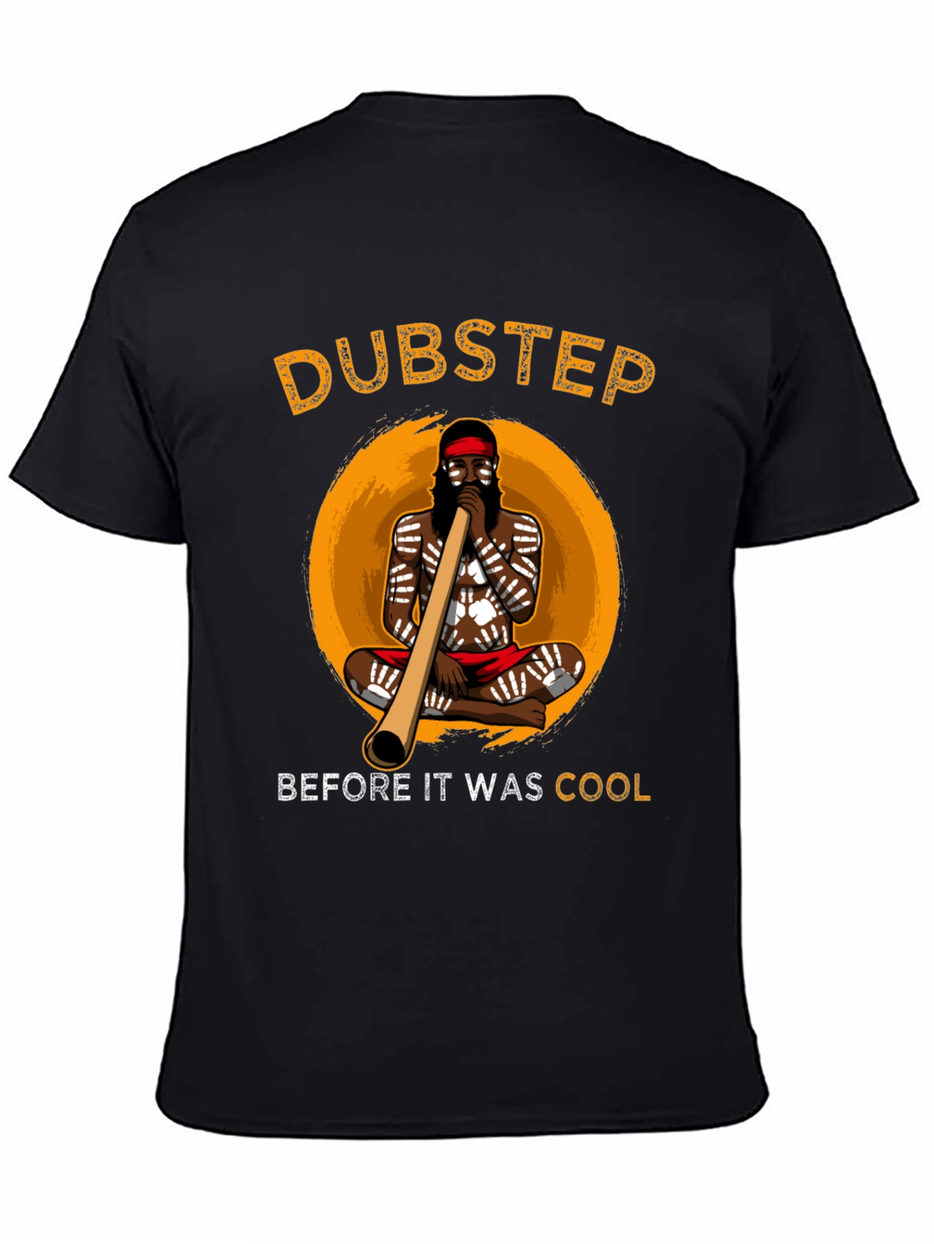 Black Dubstep Didgeridoo T-Shirt view 4