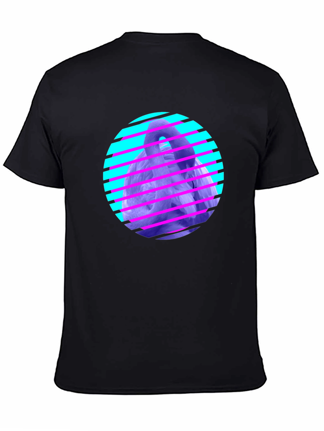 Black Retro Vaporwave Gorilla Graphic Tee view 4