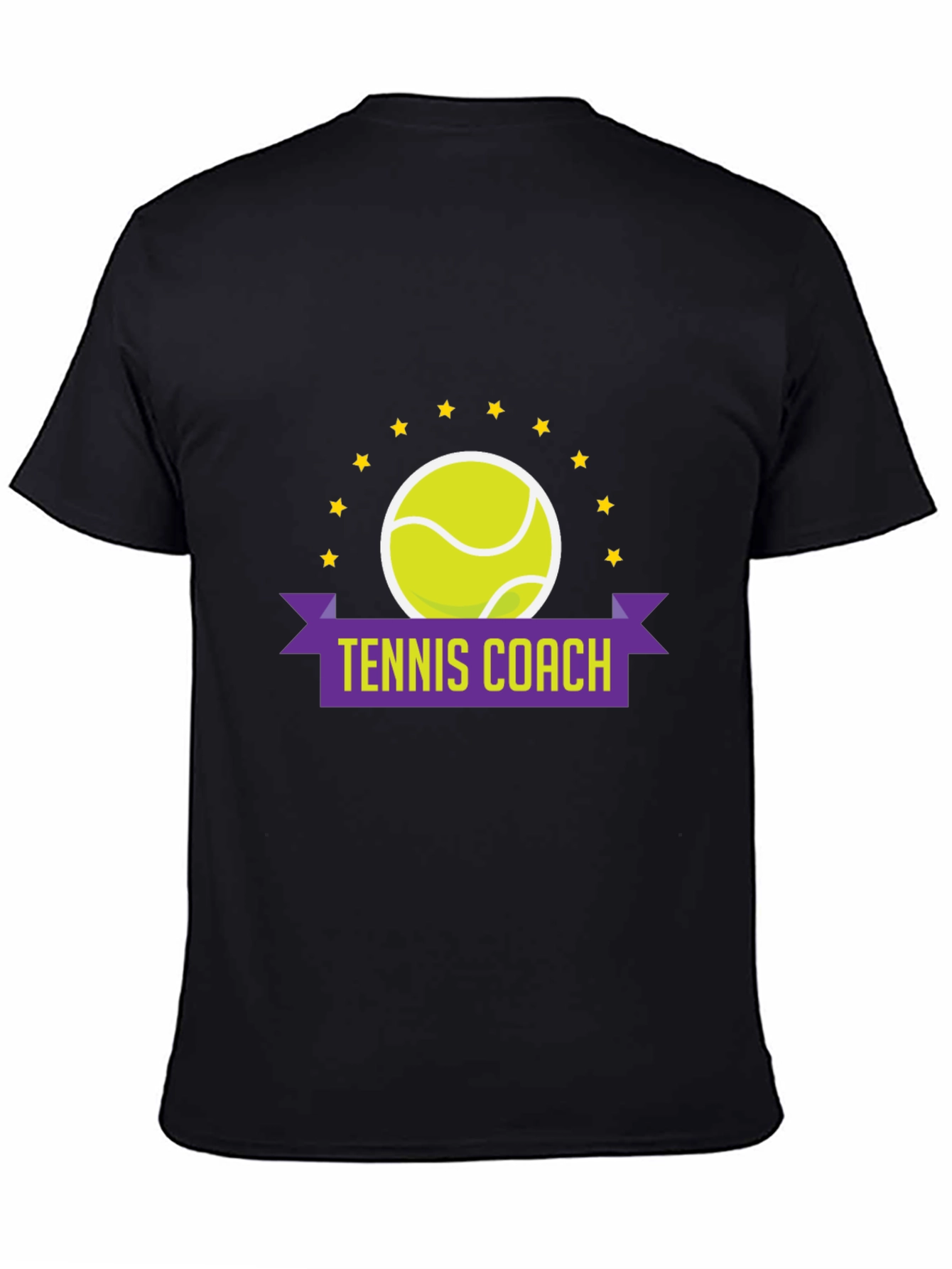 Black Tennis Coach Graphic Tee view 4