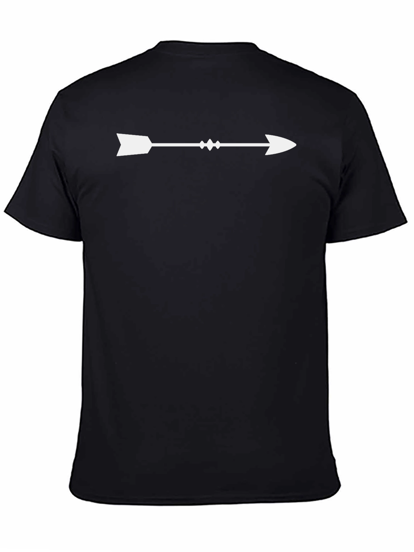 Black Men's Arrow Graphic Tee - Black view 4