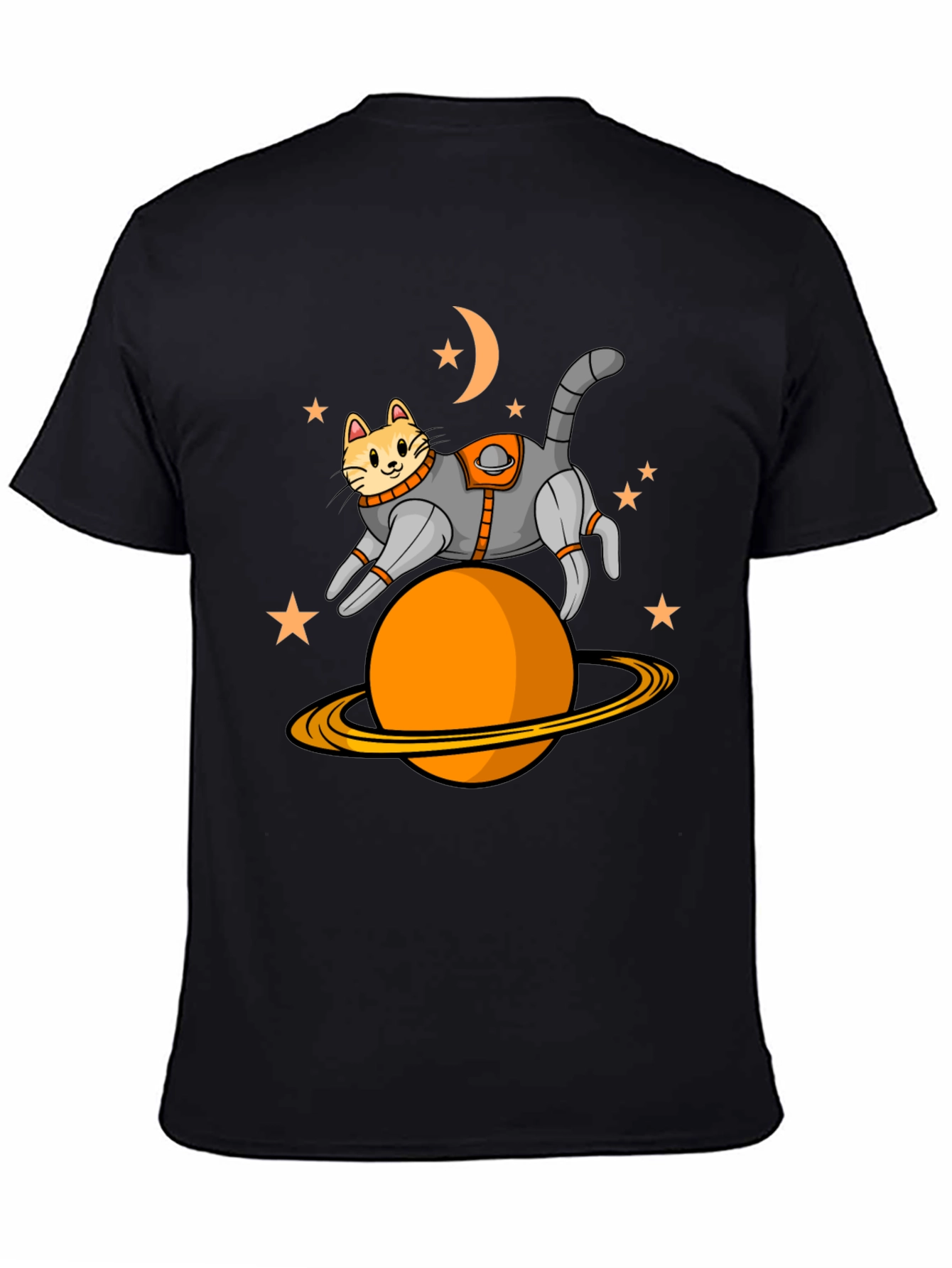 Black Cat Astronaut T-Shirt view 4
