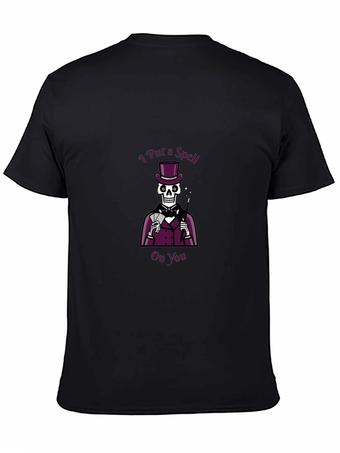 Black Spellbinding Skeleton T-Shirt - Magician Style! view 4