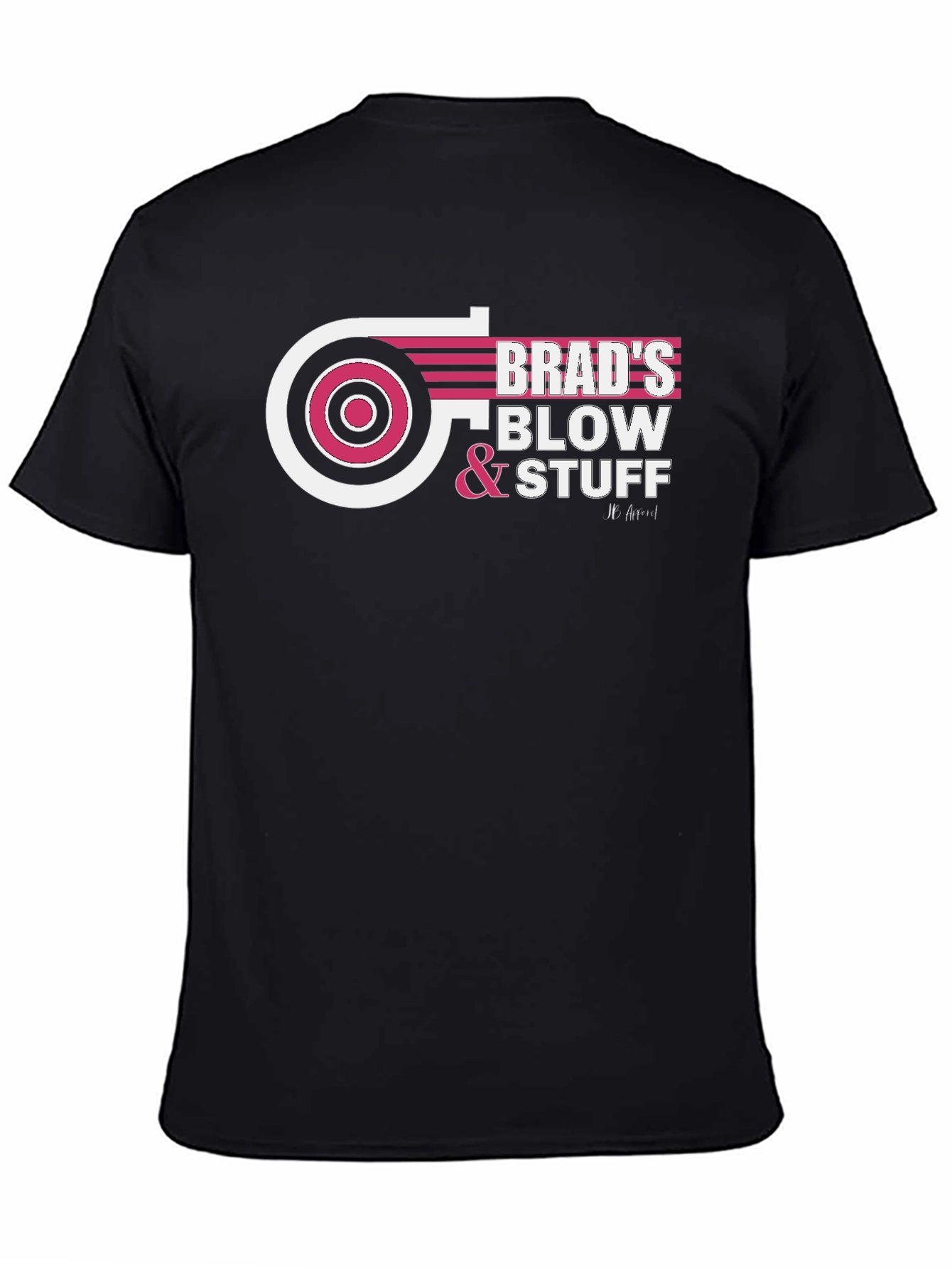 Black Brad's Blow & Stuff Funny Graphic Tee view 4