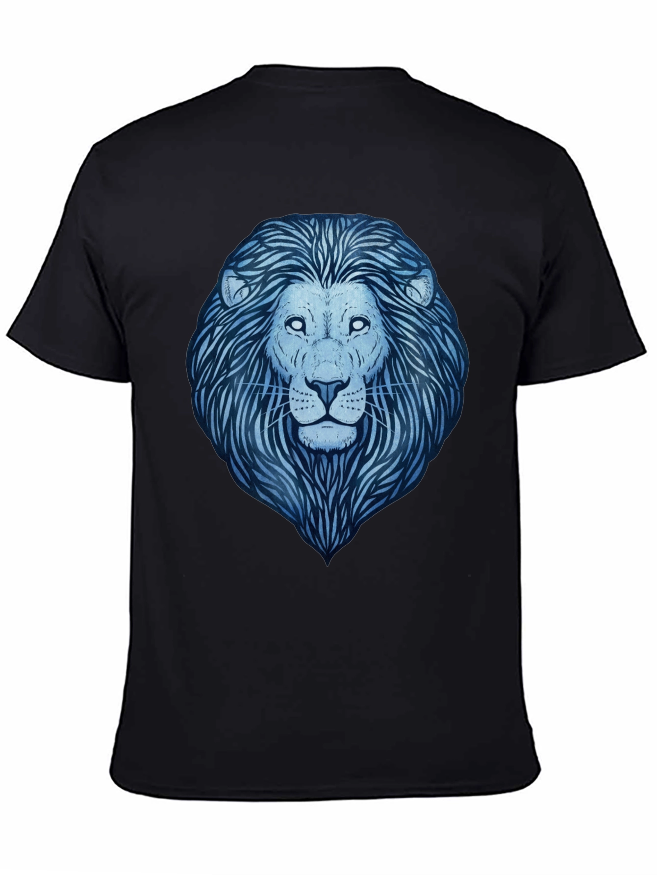 Black Lion Graphic Tee - Men's Black T-Shirt view 4