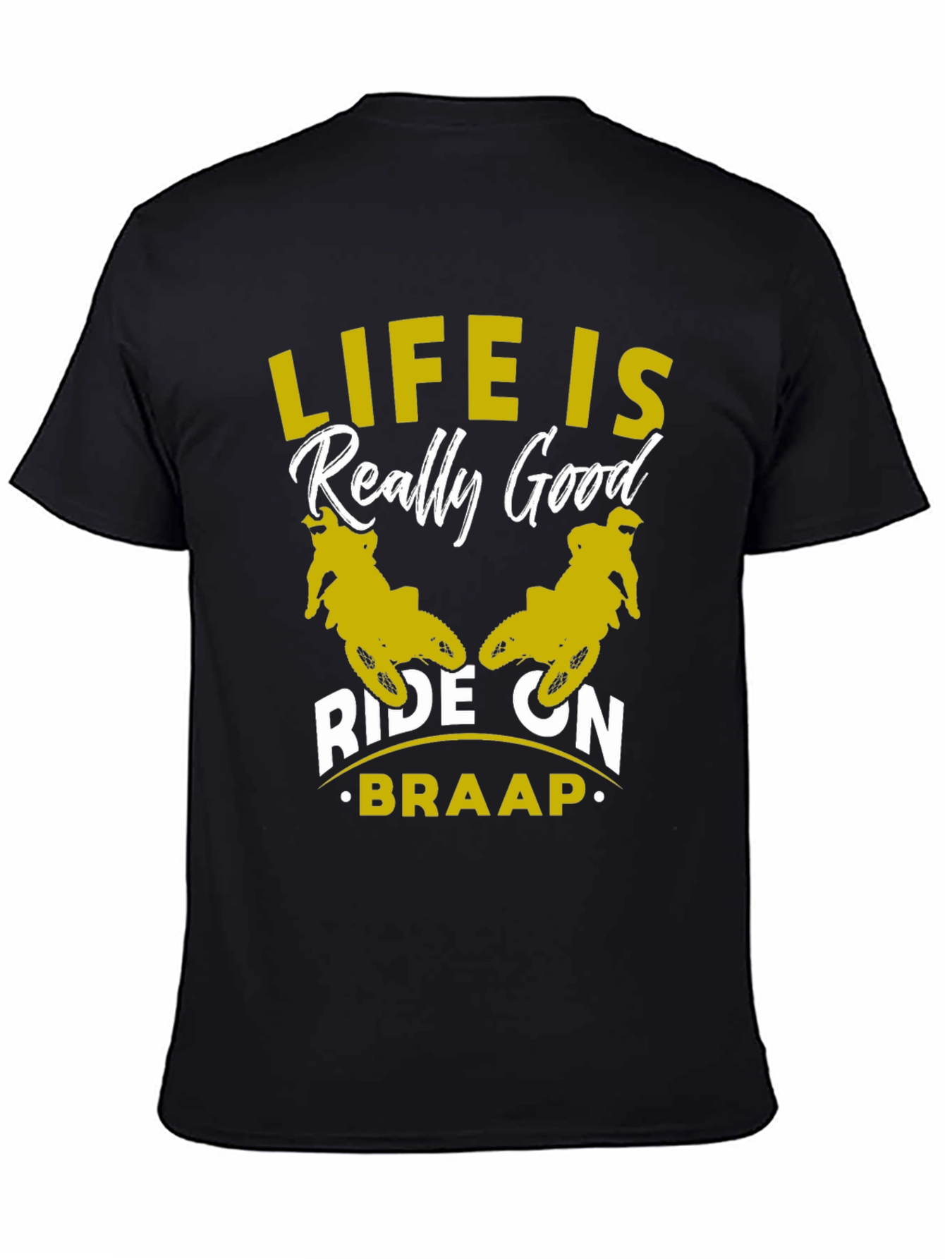 Black Life Is Really Good Ride On - Braap T-Shirt view 4