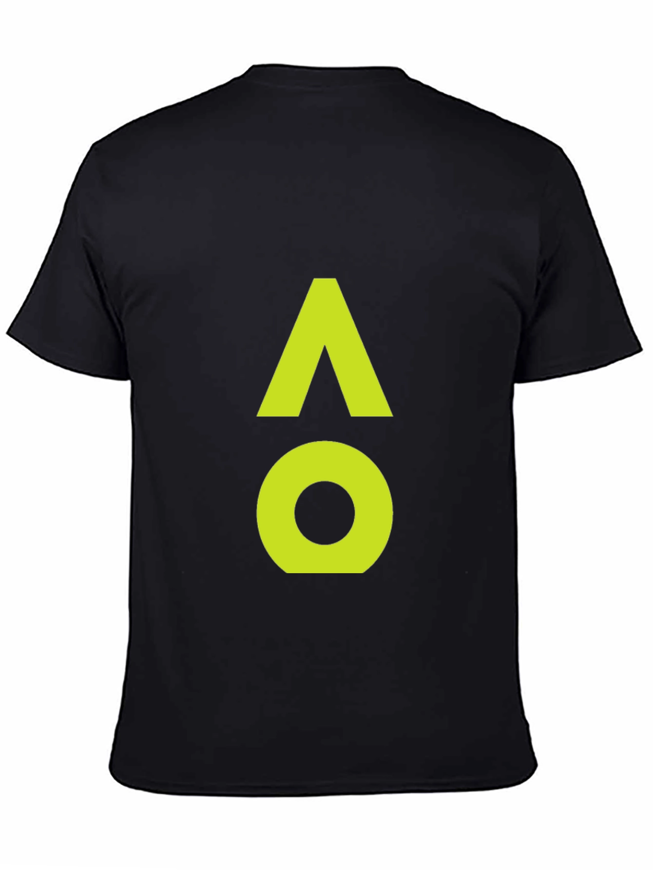 Black AO Symbol Graphic Tee - Modern Minimalist Design view 4