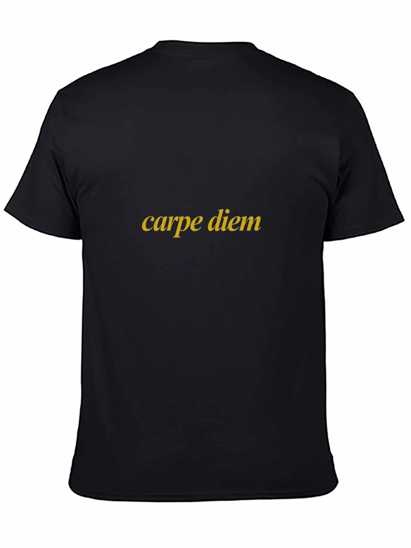 Black Carpe Diem Black T-Shirt - Seize the Day! view 4