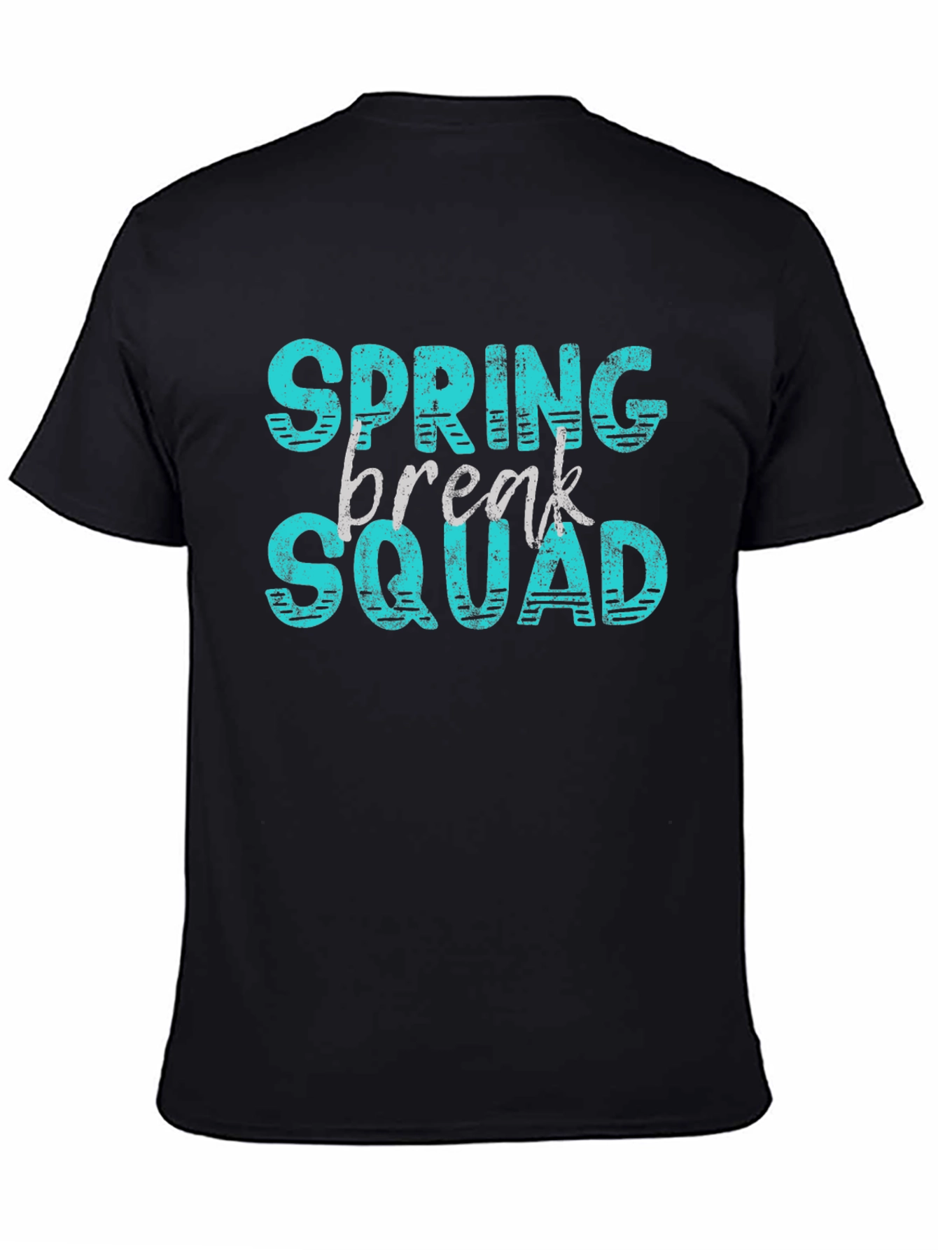 Black Spring Break Squad Graphic T-Shirt view 4