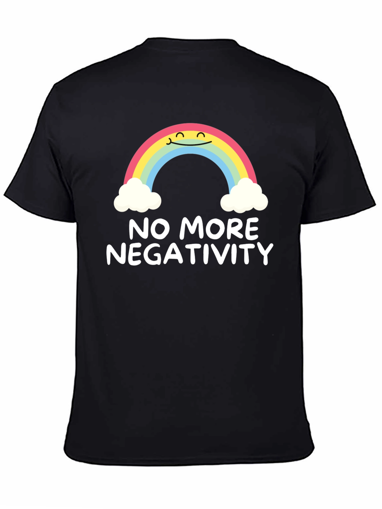 Optimistic Rainbow Graphic Tee - No More Negativity - 4