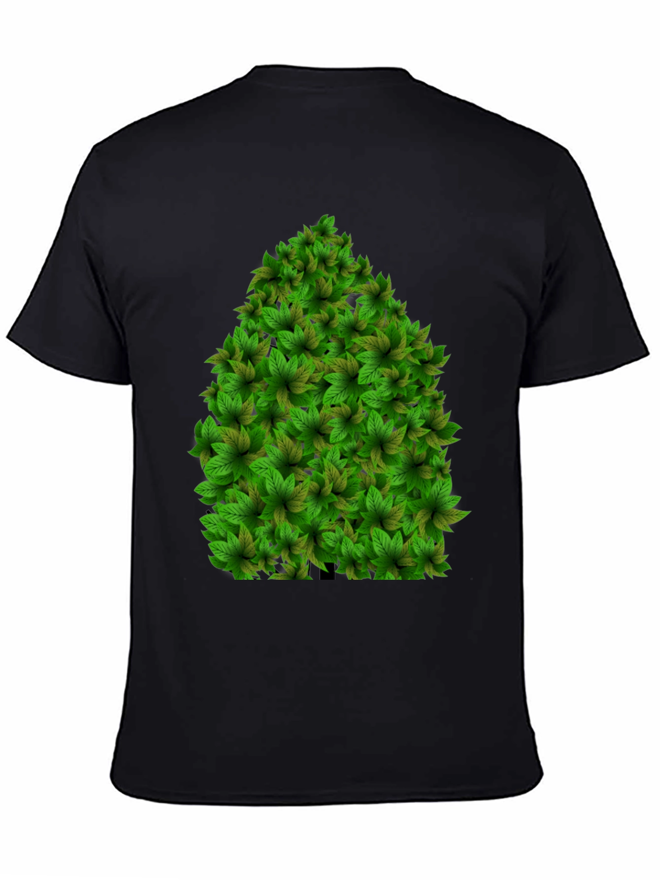 Black Leaf Tree Graphic Tee - Unique Nature Design view 4