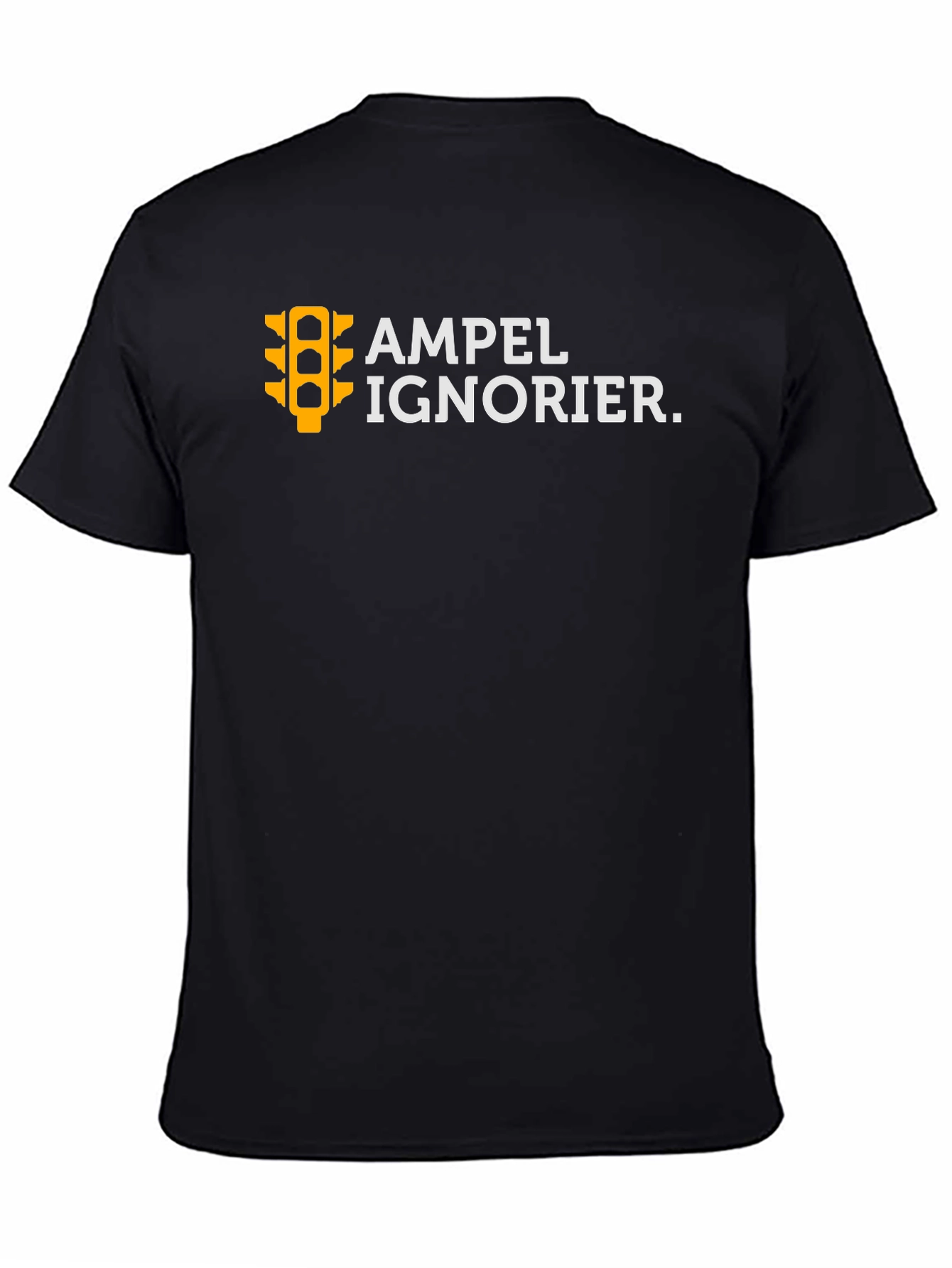 Black Ampel Ignorier Graphic Tee - Black Cotton T-Shirt view 4