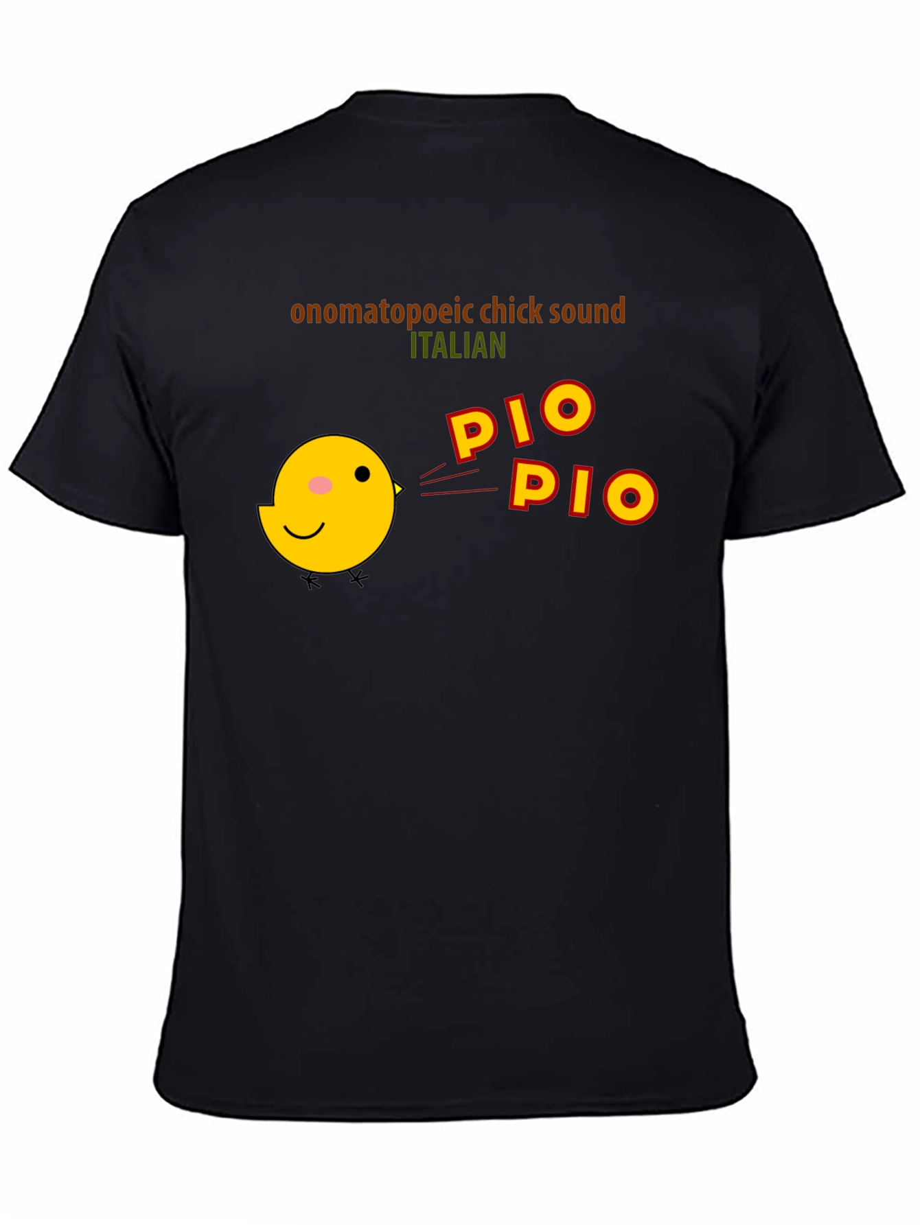 Black Pio Pio Chick Sound T-Shirt view 4