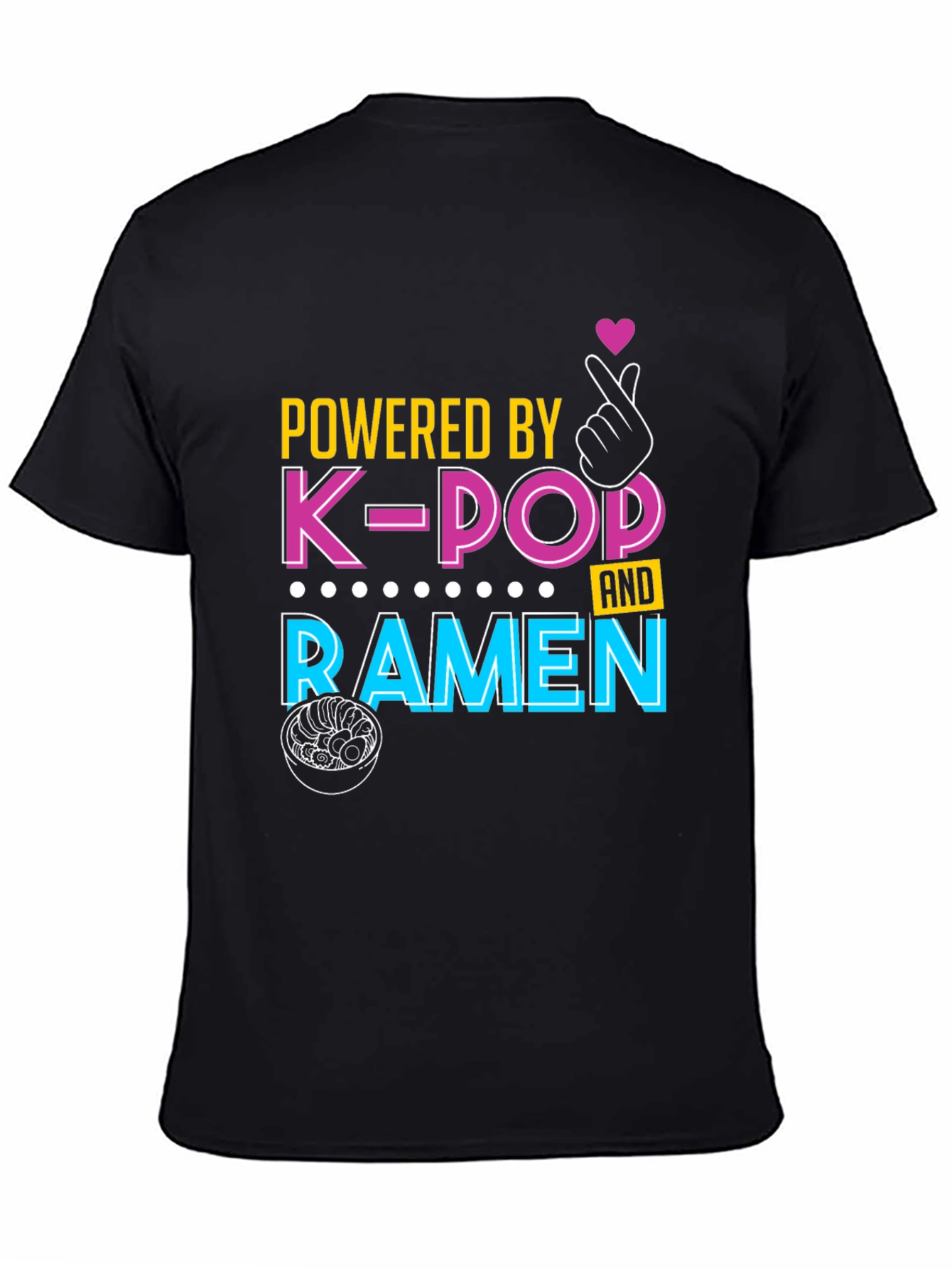 Powered By K-Pop and Ramen T-Shirt - 4