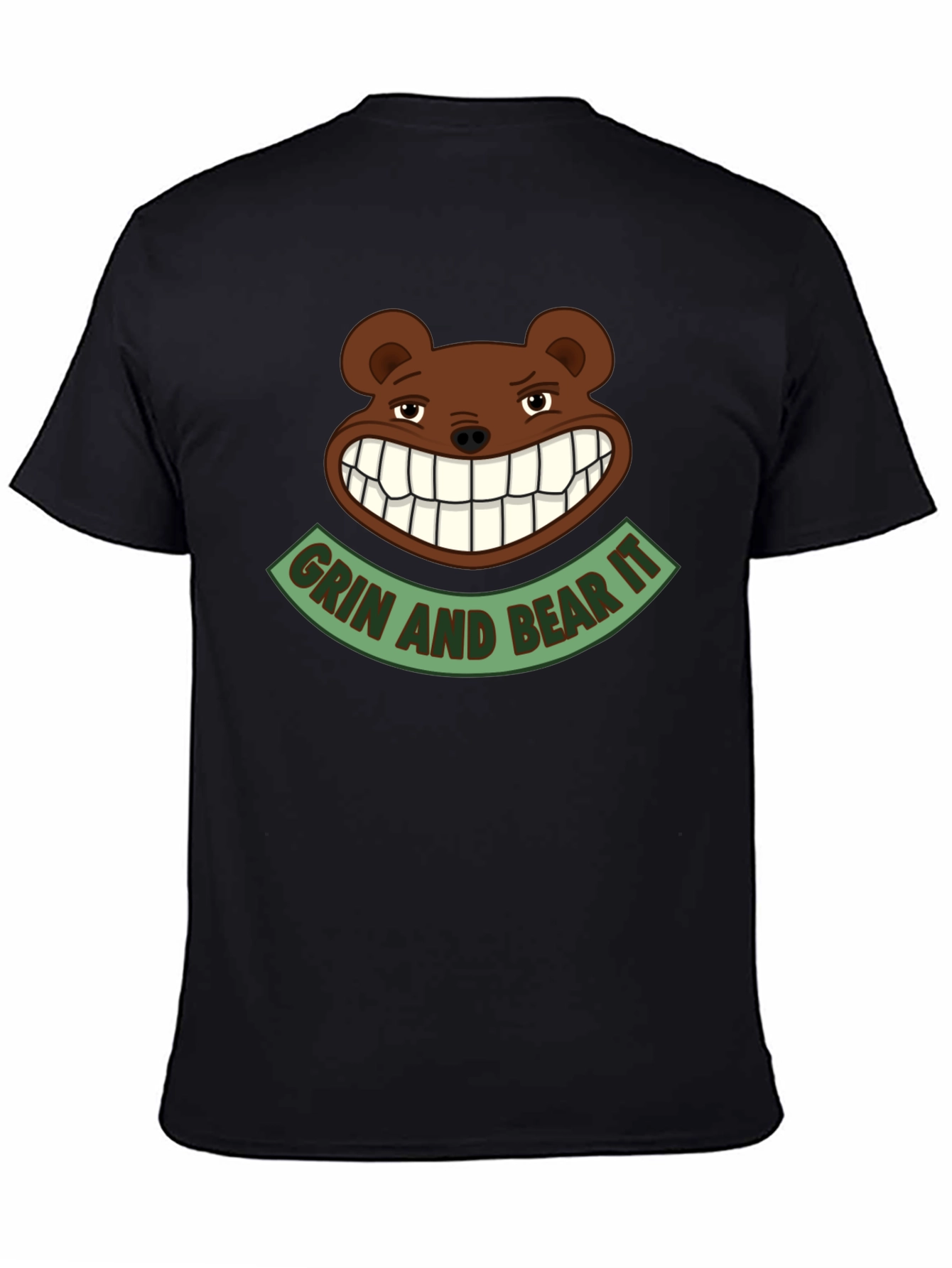 Black Grin and Bear It Graphic Tee view 4