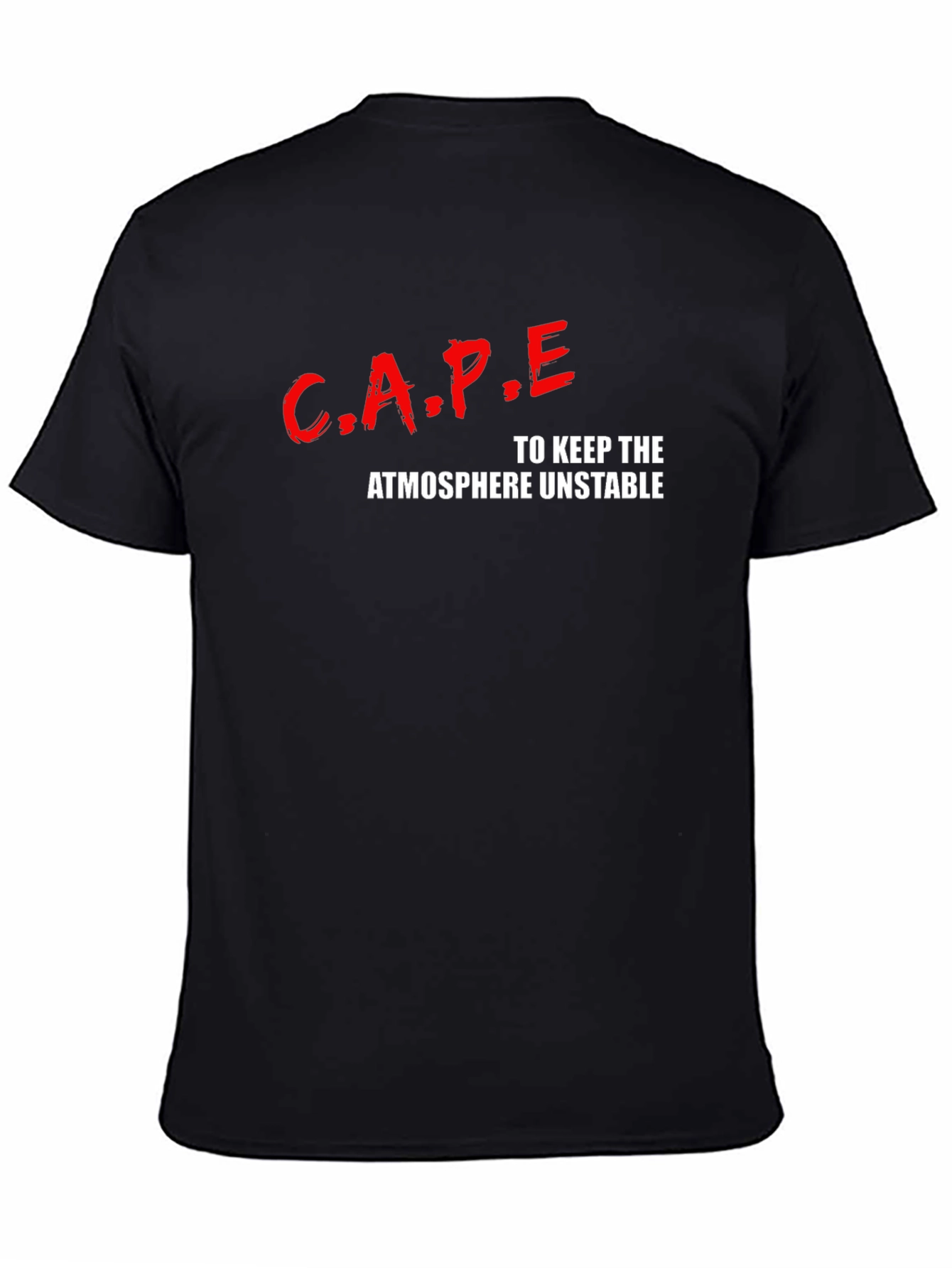 Black C.A.P.E. Keep Atmosphere Unstable Graphic Tee view 4