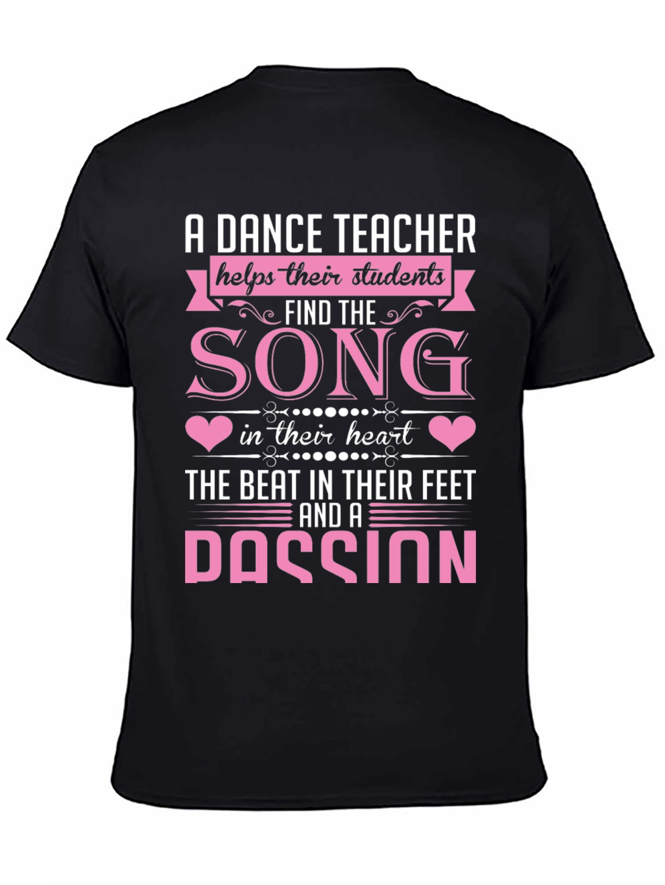Black Dance Teacher T-Shirt: Song in Their Heart view 4