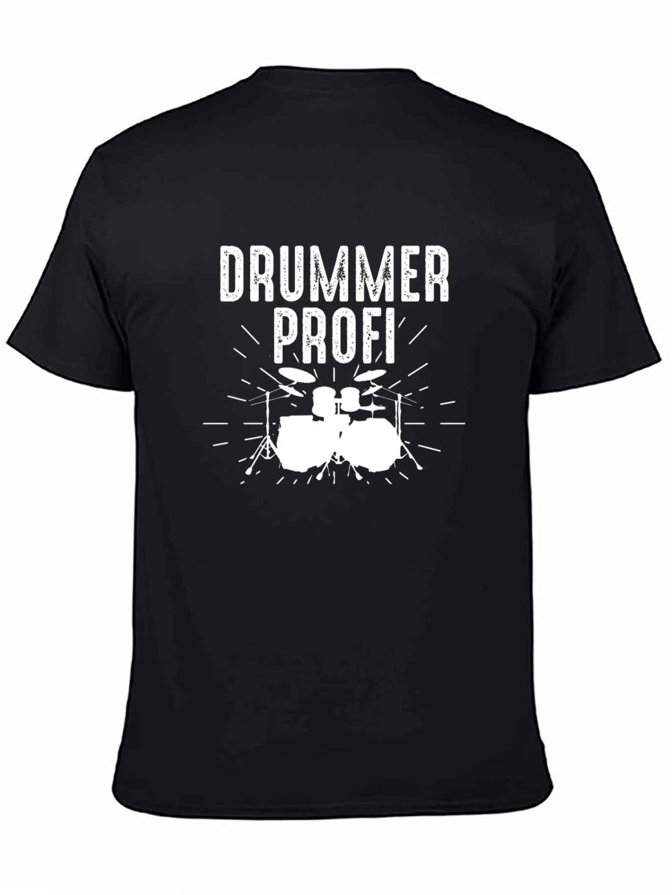 Black Drummer Profi Black T-Shirt view 4