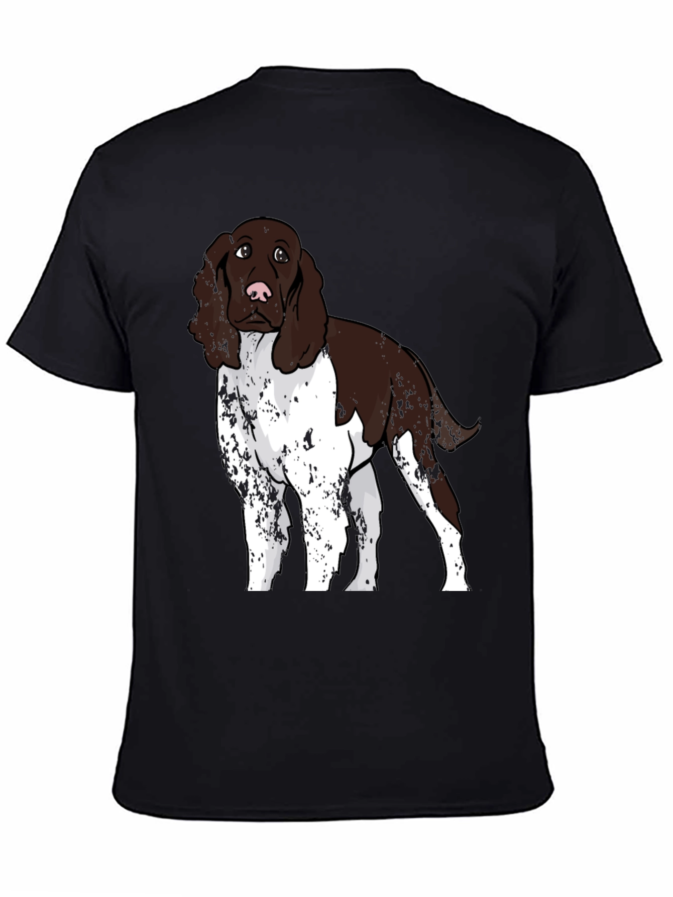 Black Dog Breed Graphic Tee - Black Cotton Blend view 4
