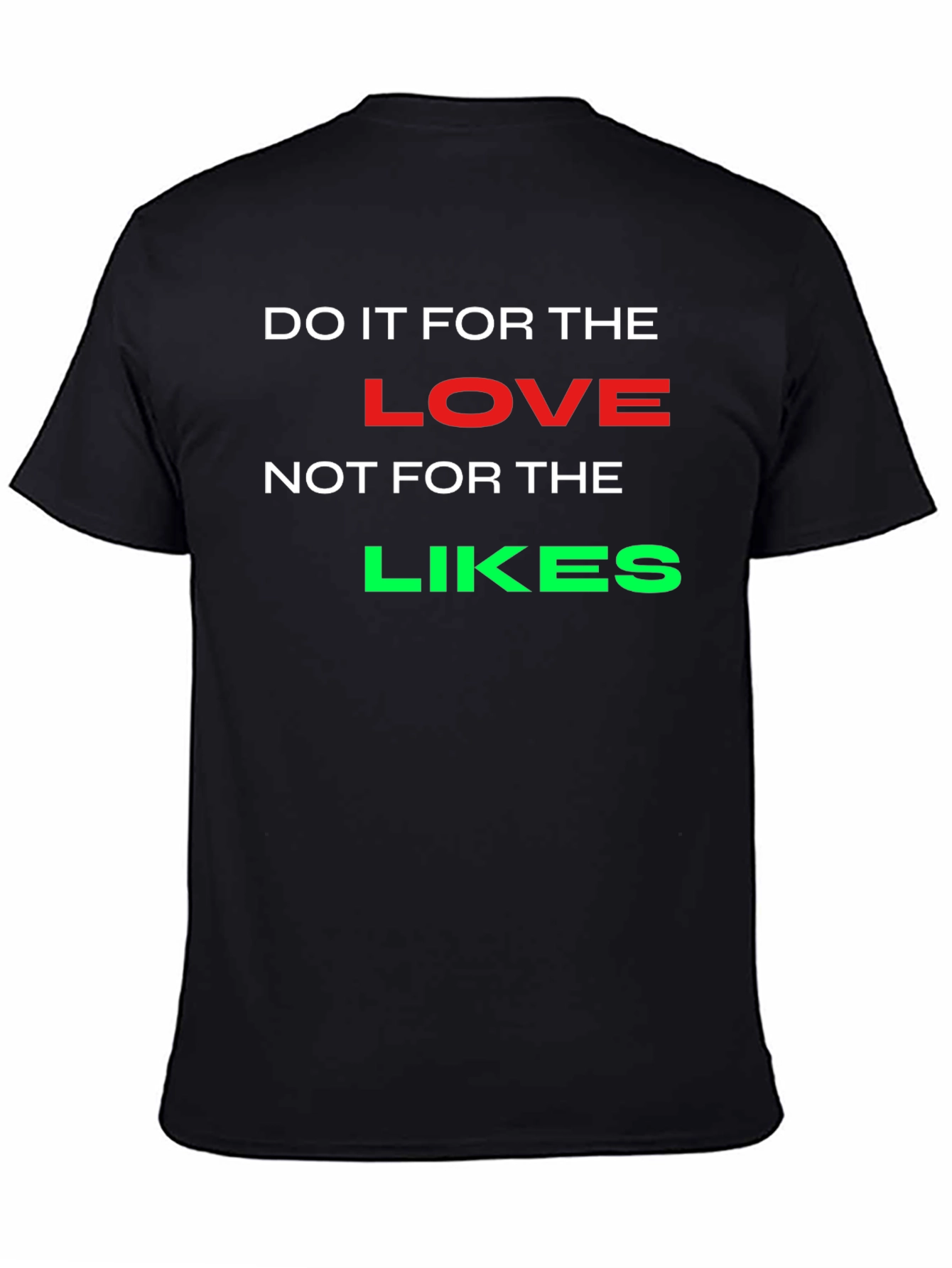 Black Do it for the Love T-Shirt - Black view 4