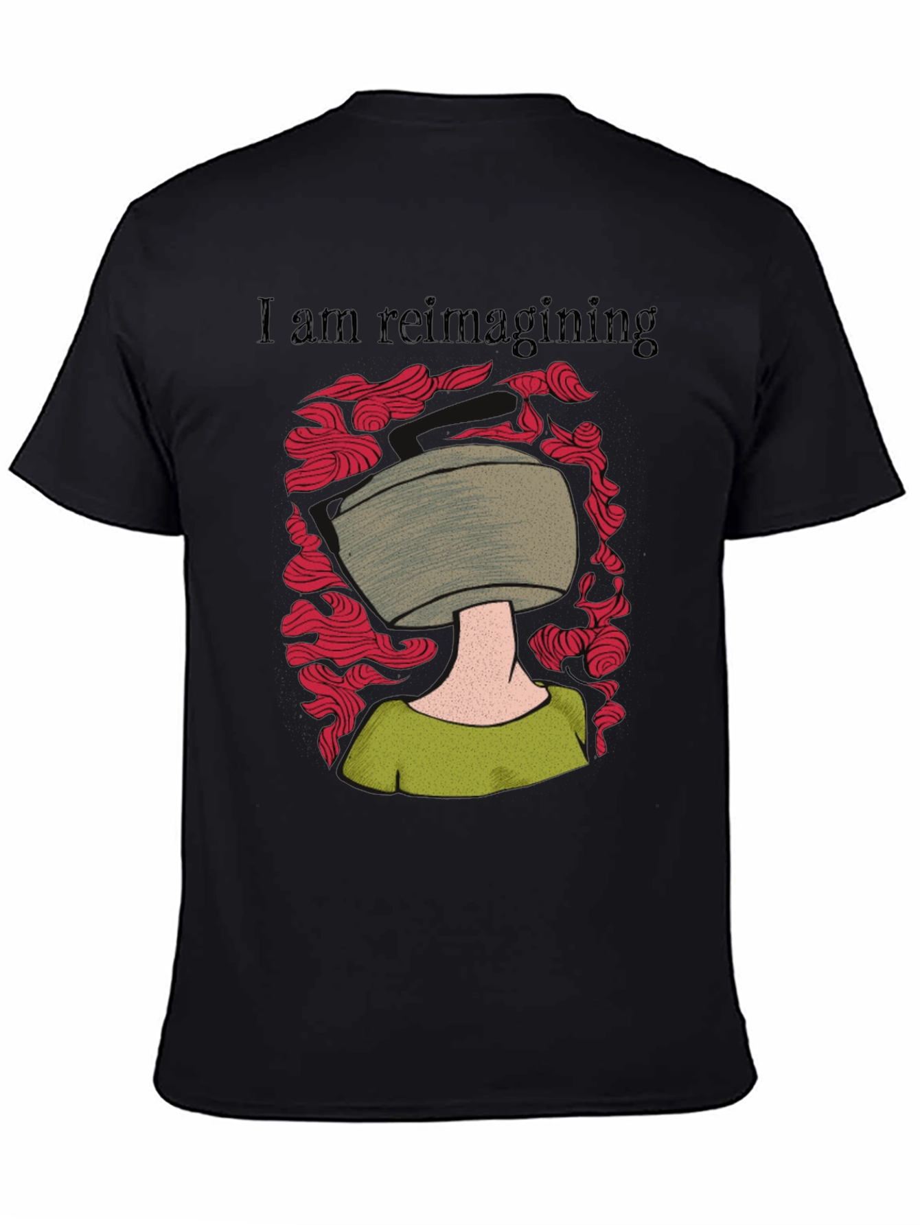 Black Reimagining Graphic T-Shirt view 4
