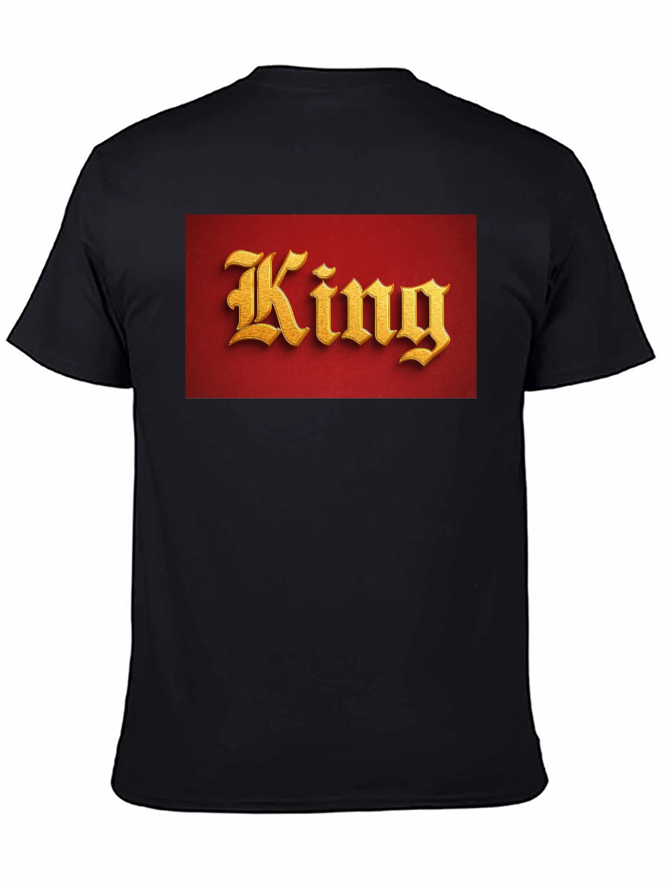 Black King Graphic T-Shirt - Regal Style view 4