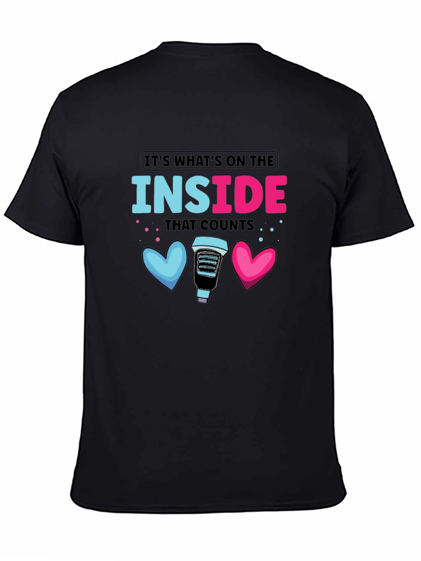 Black It's What's on the Inside T-Shirt view 4