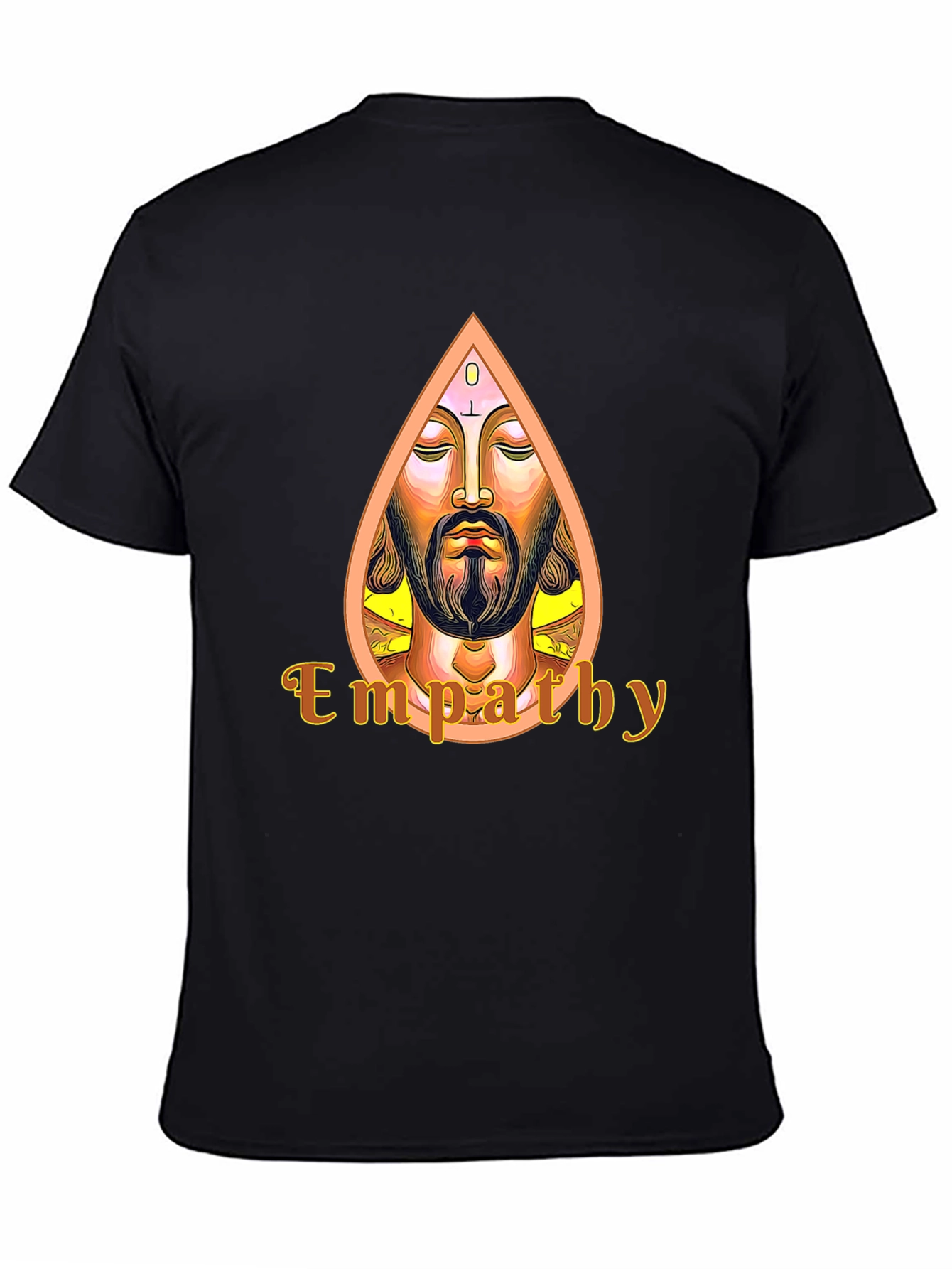 Black Empathy Graphic Tee - Spiritual Art T-Shirt view 4
