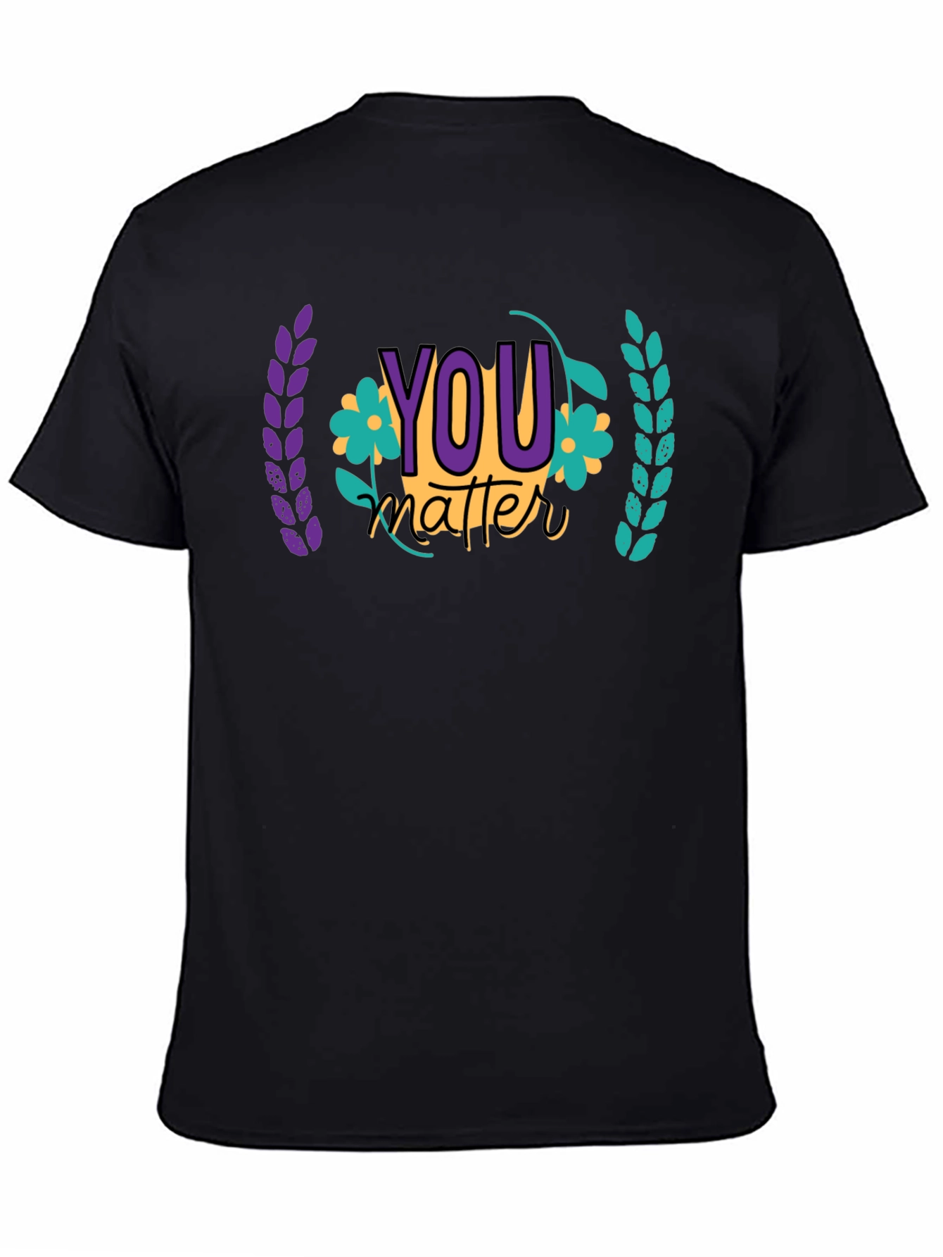 Black You Matter Graphic Tee - Black view 4