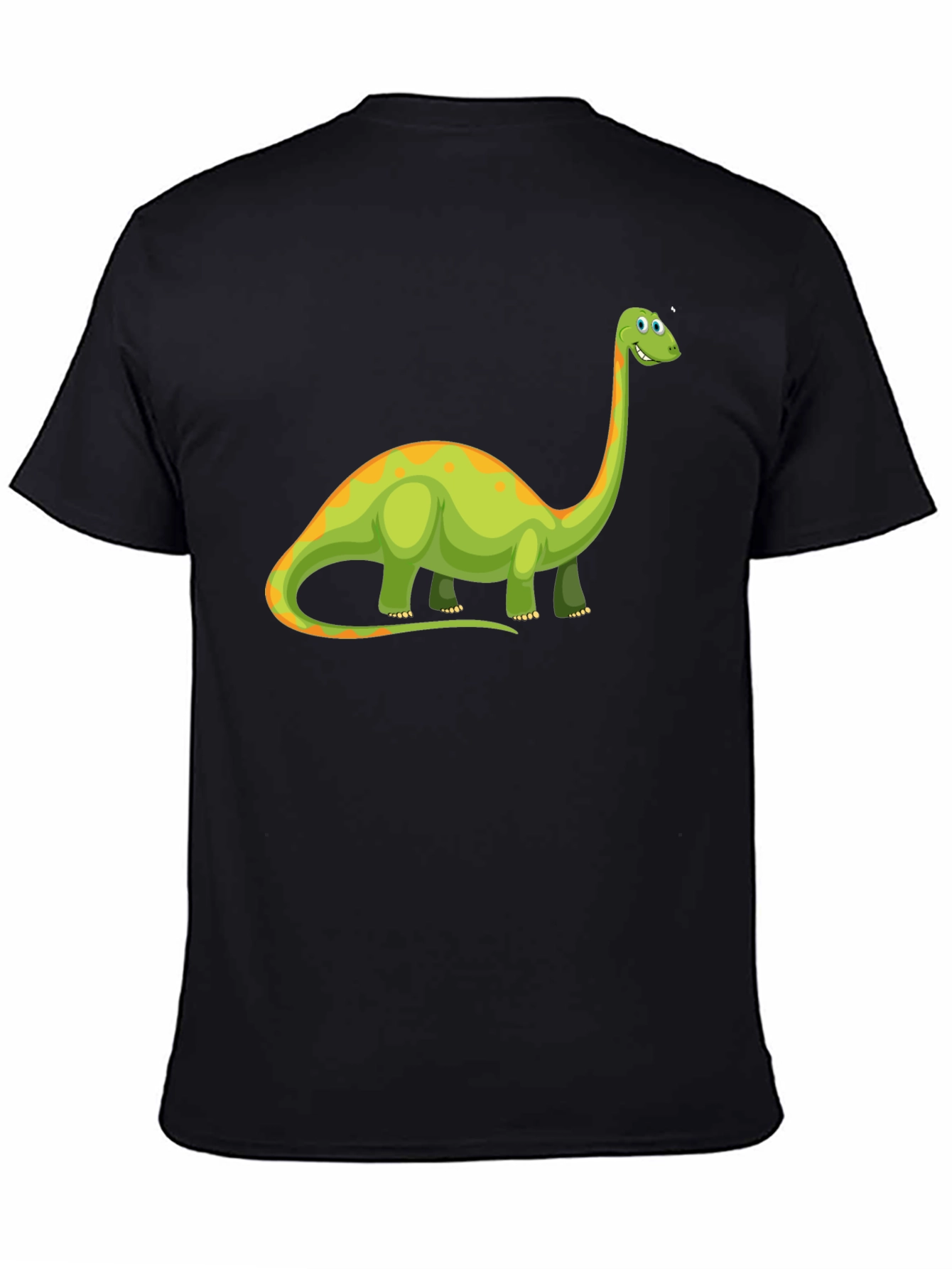 Black Dinosaur Graphic Black T-Shirt view 4