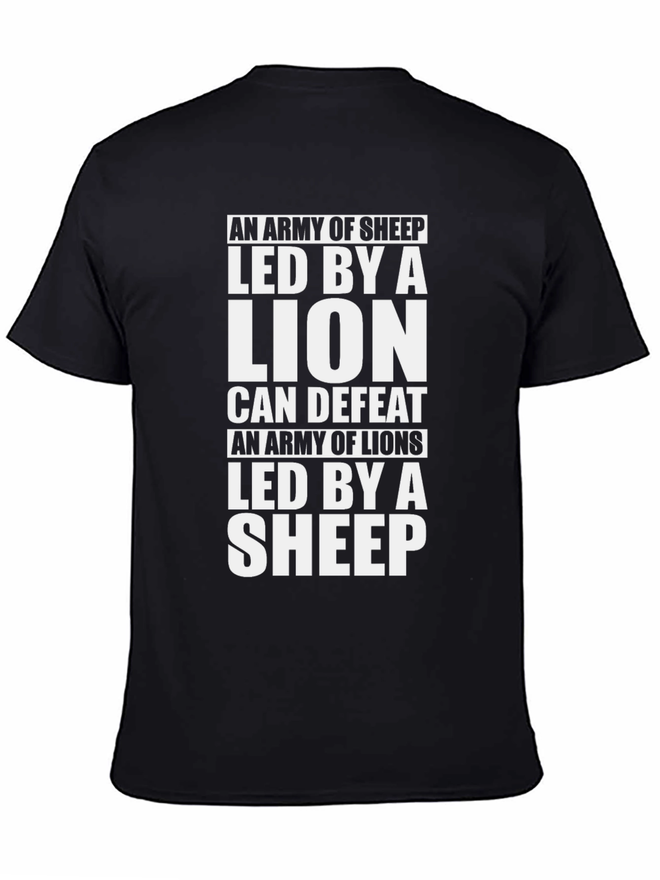 Black Lion Led Sheep T-Shirt view 4