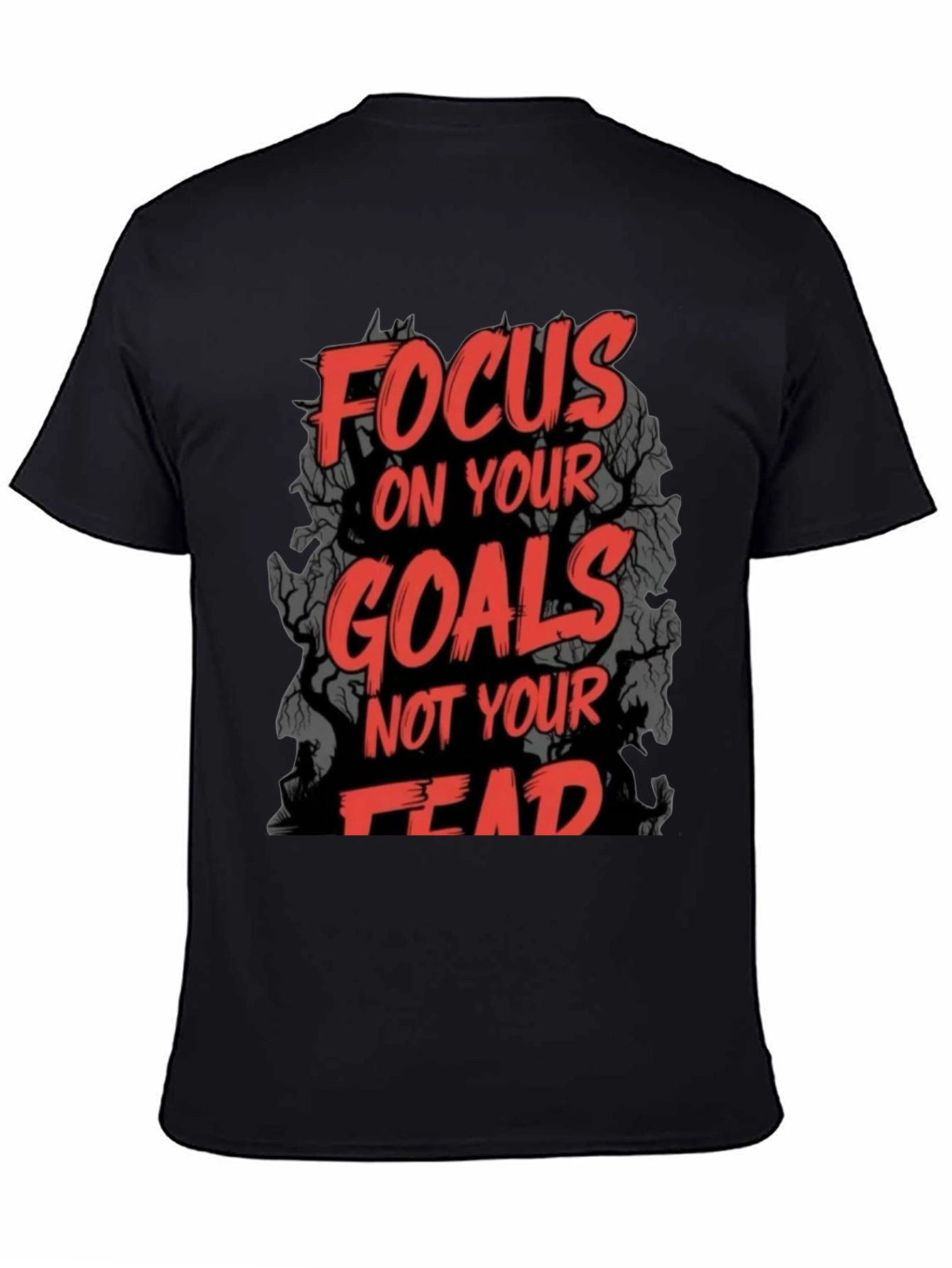 Black Focus on Goals Graphic T-Shirt view 4